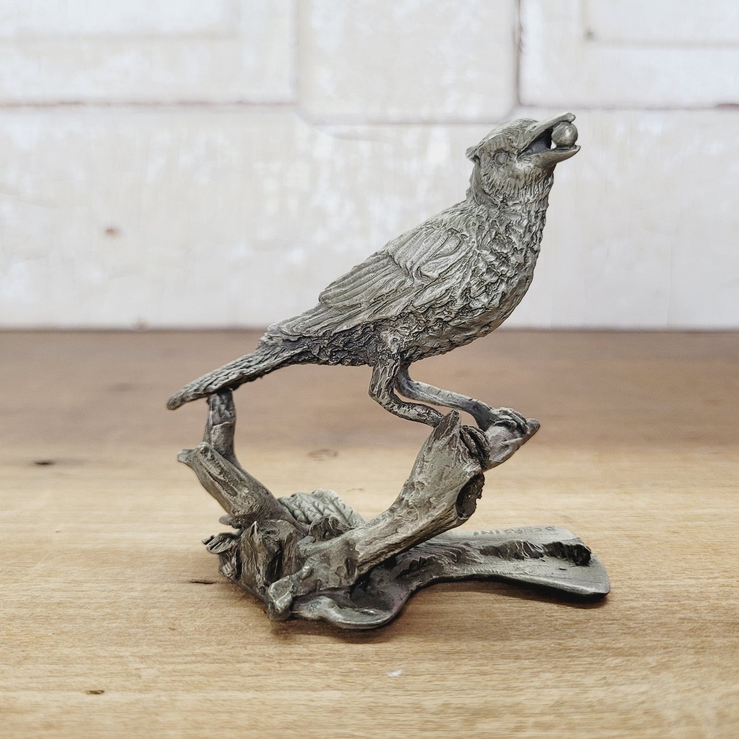 Hamilton Mint Pewter Bird Sculpture - Blue Jay - Douglas Corsini 1975