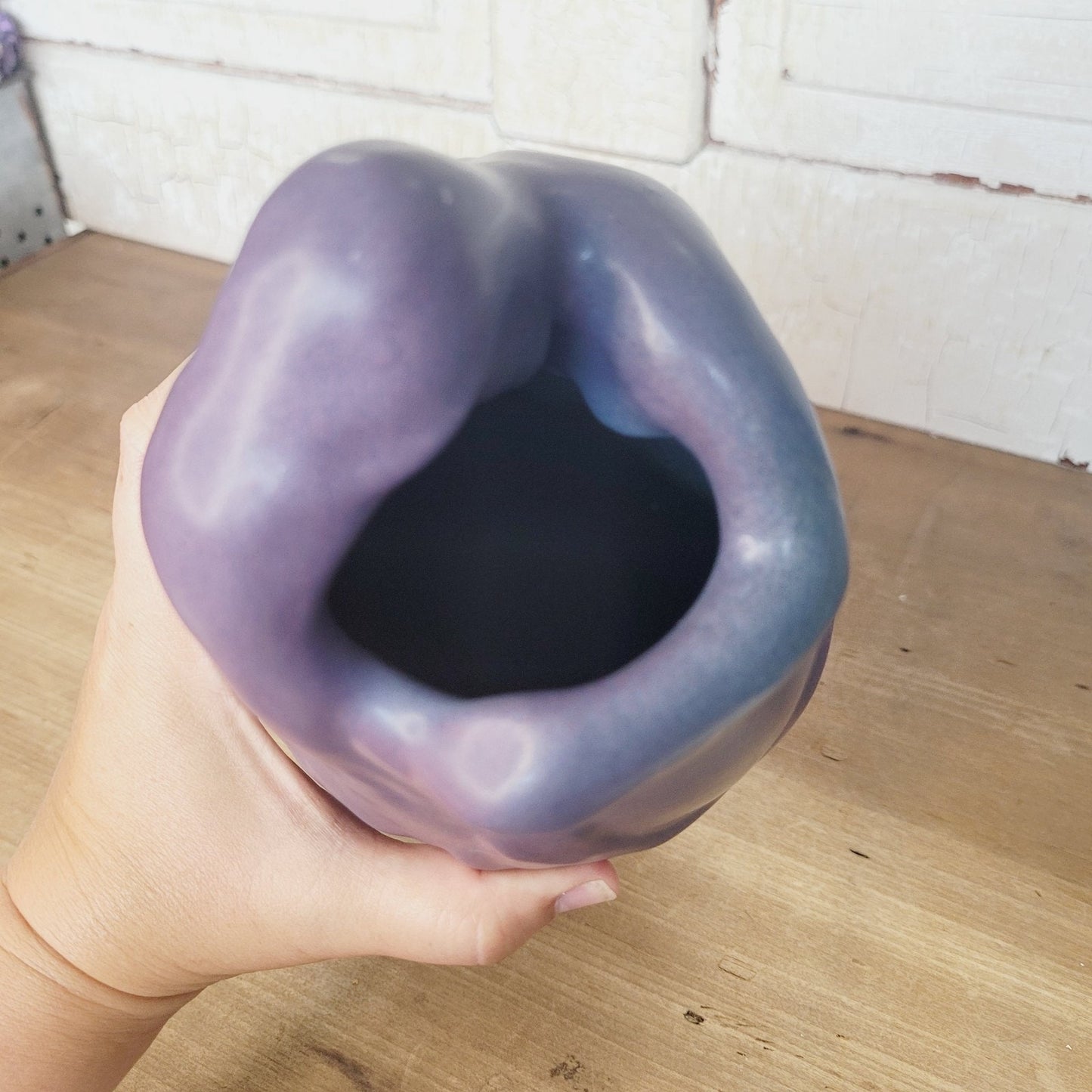 Rare Van Briggle Art Nouveau Style Blue Vase Named Lorelei