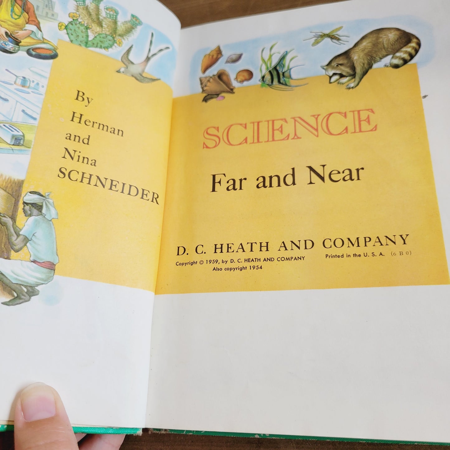 Vintage 1959 Science Far and Near Book