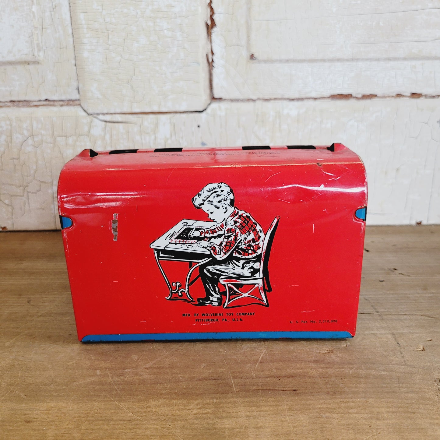 1950s Vintage Wolverine Tin Arithmetic Math Quiz Machine Learning Toy