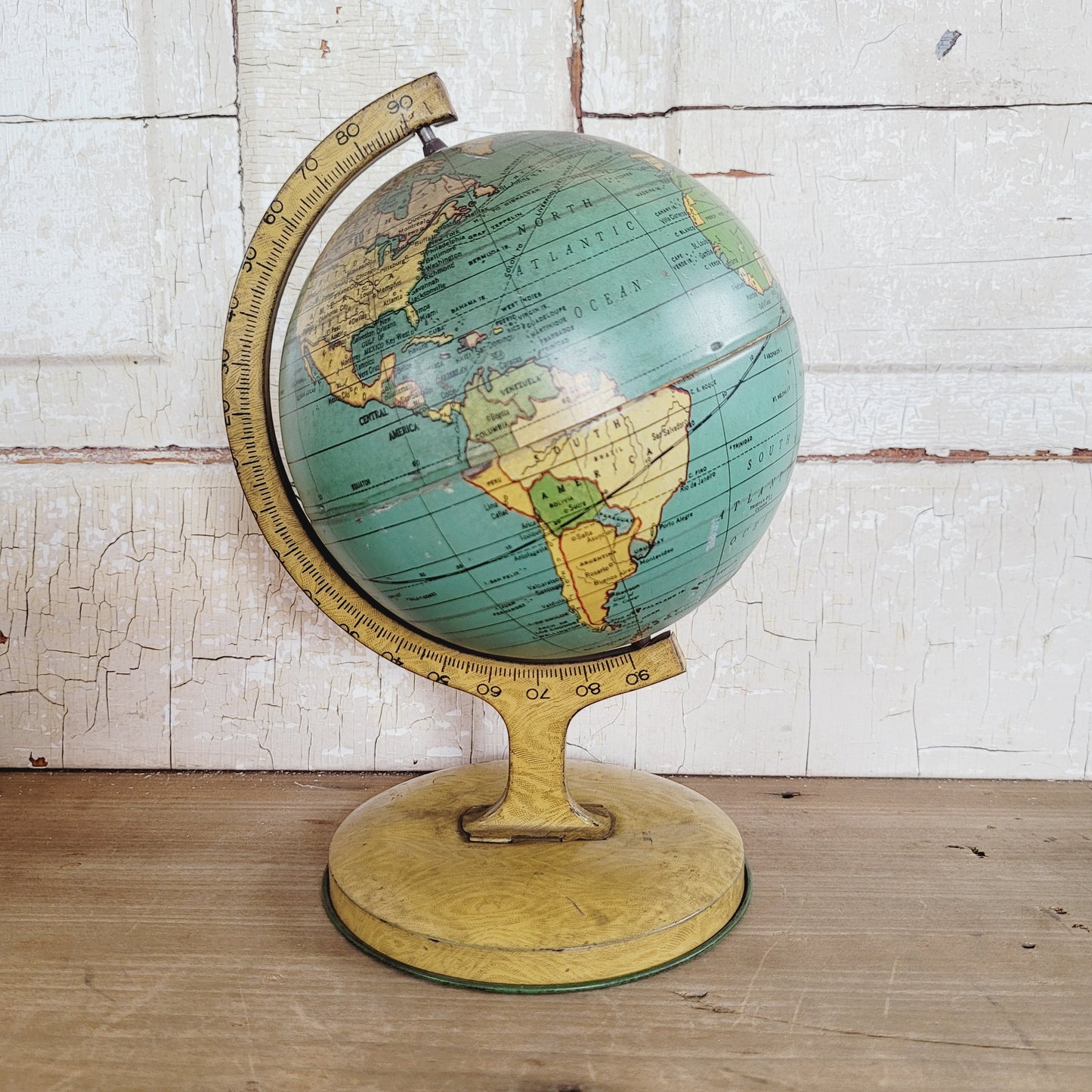 Vintage 1930s J. Chein and Co. World Globe Toy