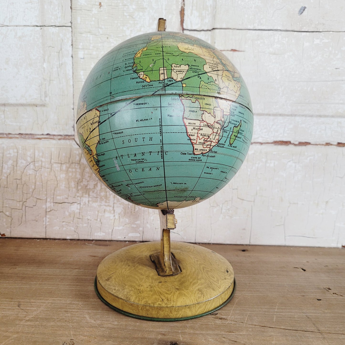 Vintage 1930s J. Chein and Co. World Globe Toy