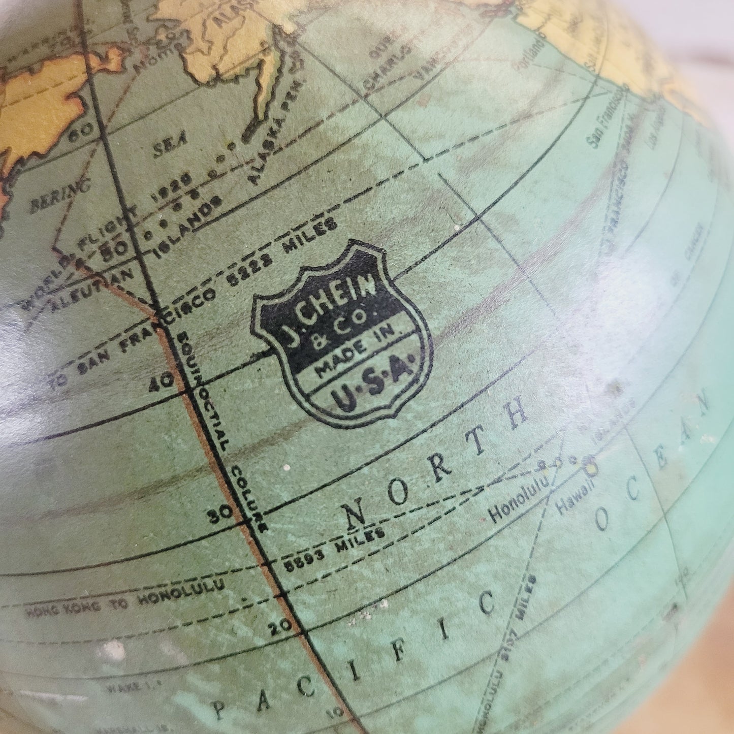Vintage 1930s J. Chein and Co. World Globe Toy