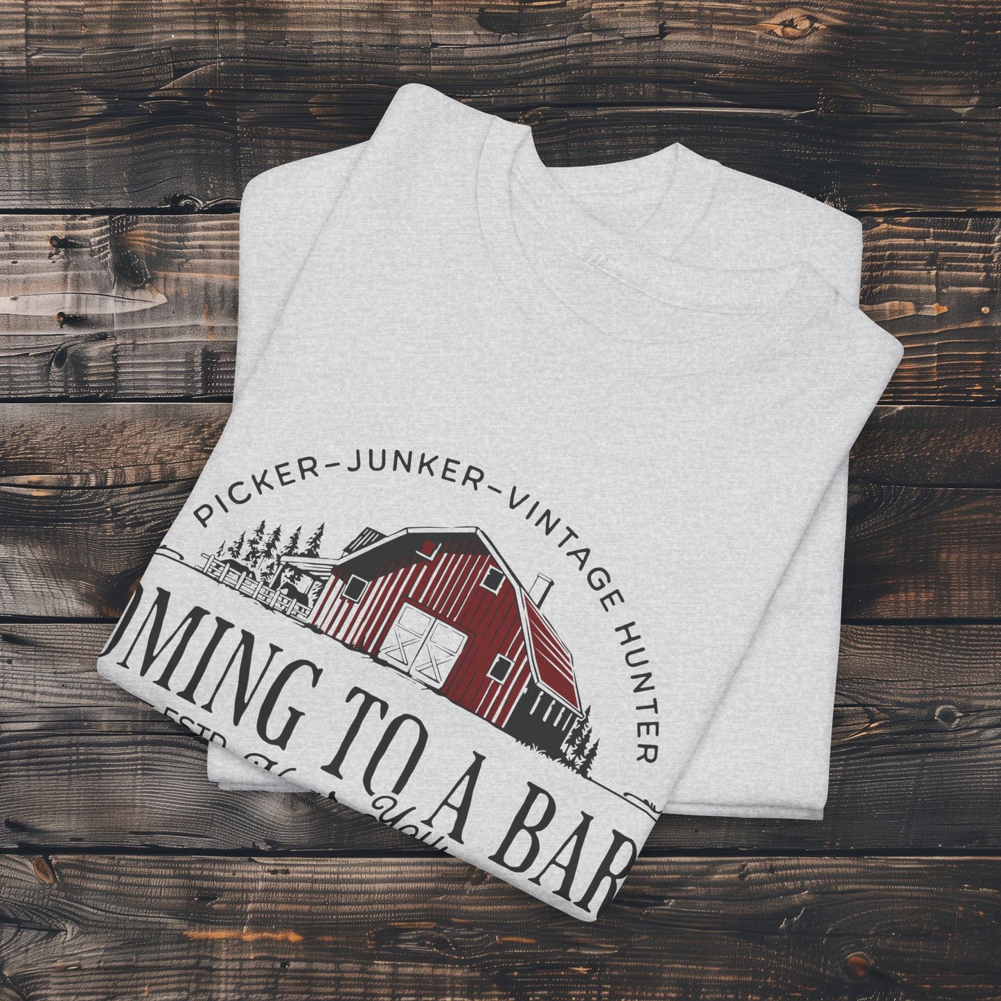 Coming to a Barn Near You, James and Jess' House of Goods, Graphic Heavy Duty T-Shirt