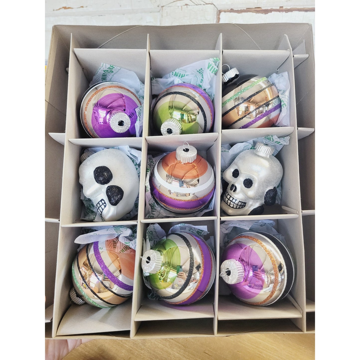 2024 Shiny Brite Christopher Radko Halloween Ornaments Set of 9 NIB