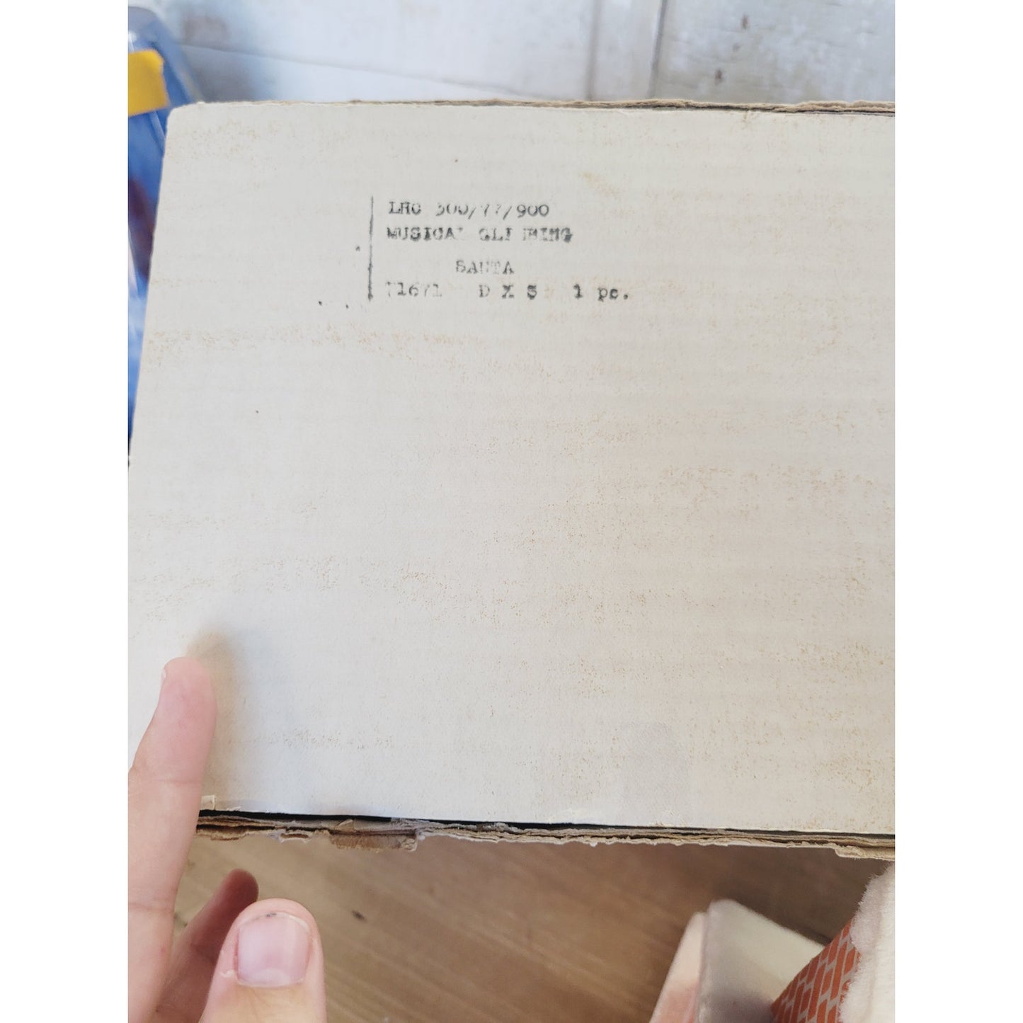 Rare Vintage Pull String Santa Climbs Chimney Music Box | Jingle Bells Works