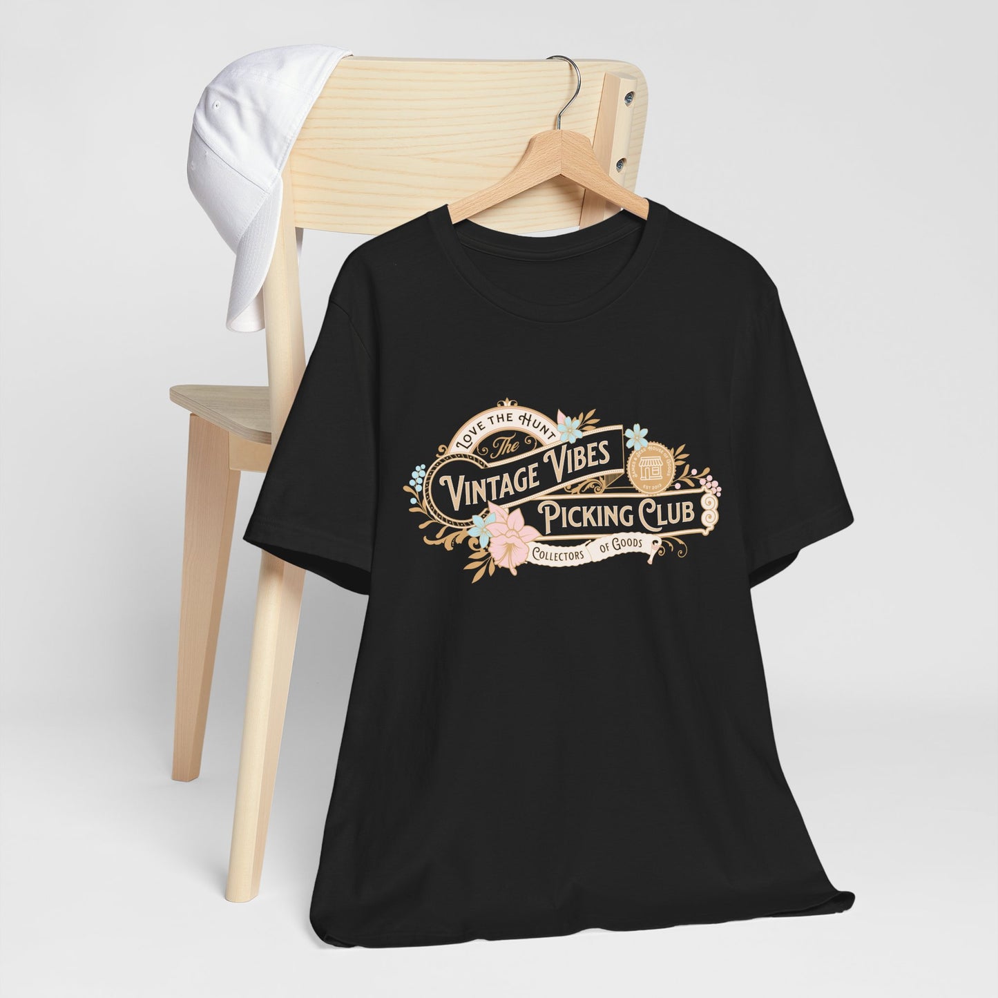 Vintage Vibes Picking Club, James and Jess' House of Goods Tee - Retro Graphic T-Shirt, Soft Style