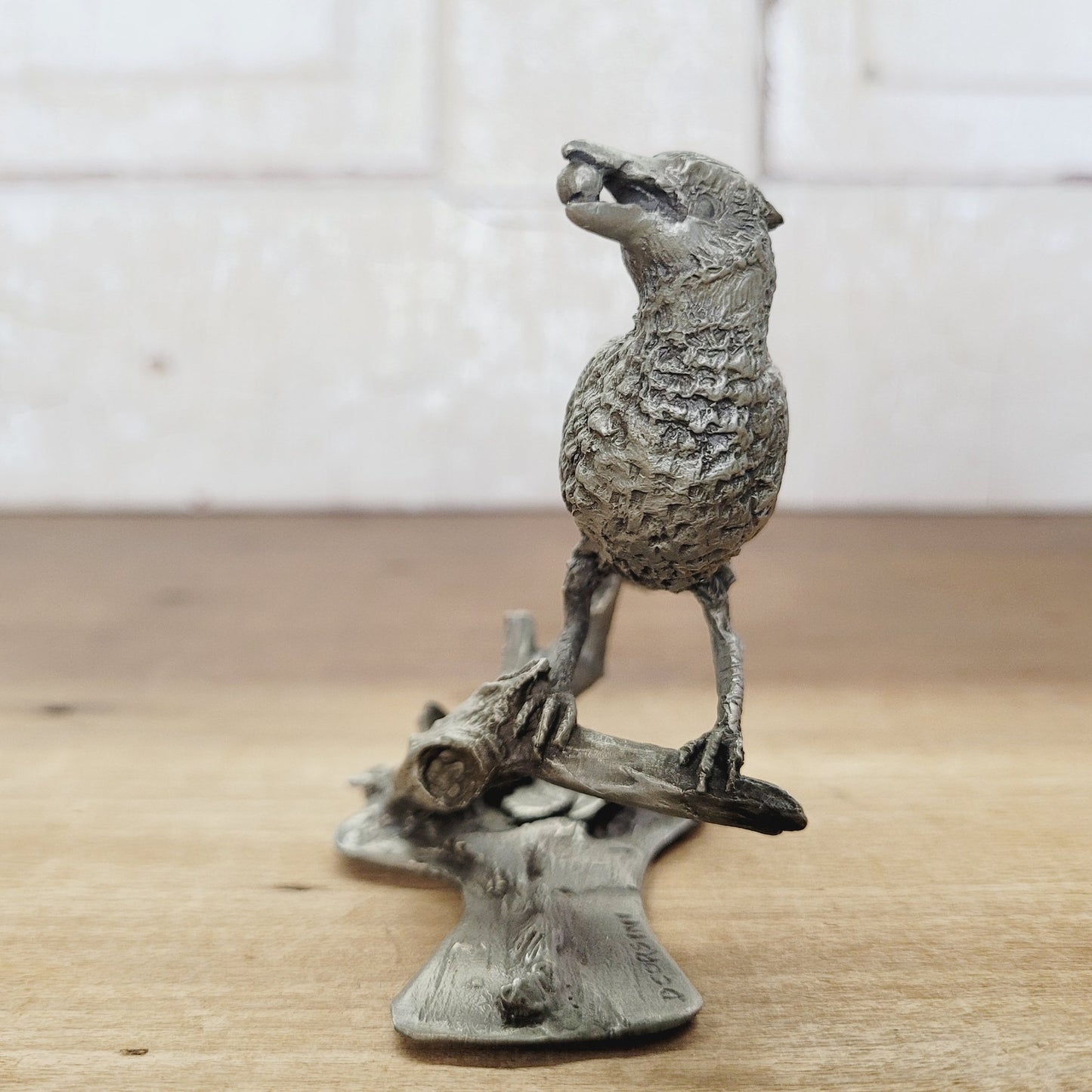 Hamilton Mint Pewter Bird Sculpture - Blue Jay - Douglas Corsini 1975
