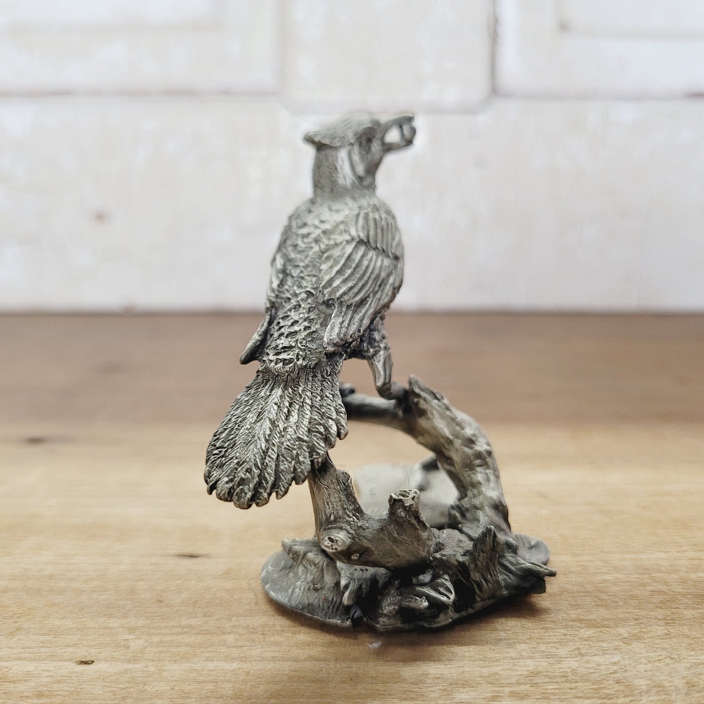 Hamilton Mint Pewter Bird Sculpture - Blue Jay - Douglas Corsini 1975