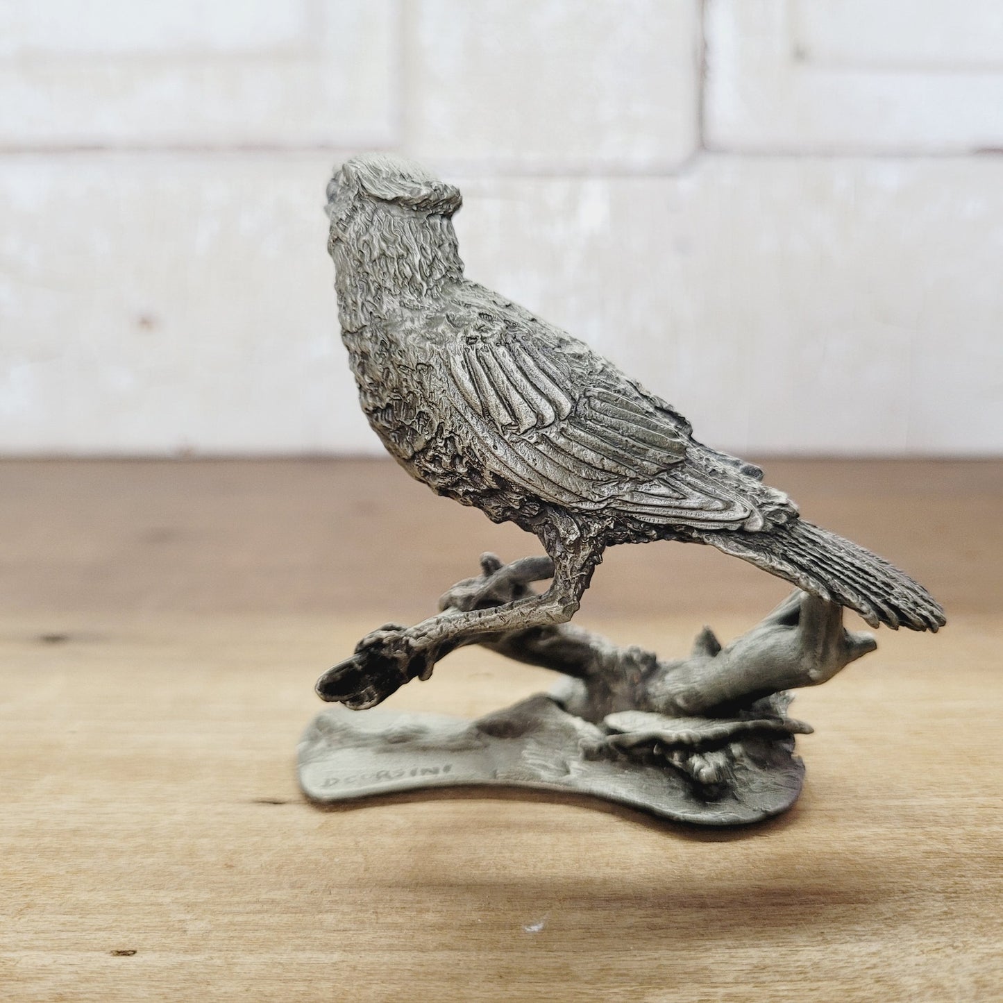 Hamilton Mint Pewter Bird Sculpture - Blue Jay - Douglas Corsini 1975