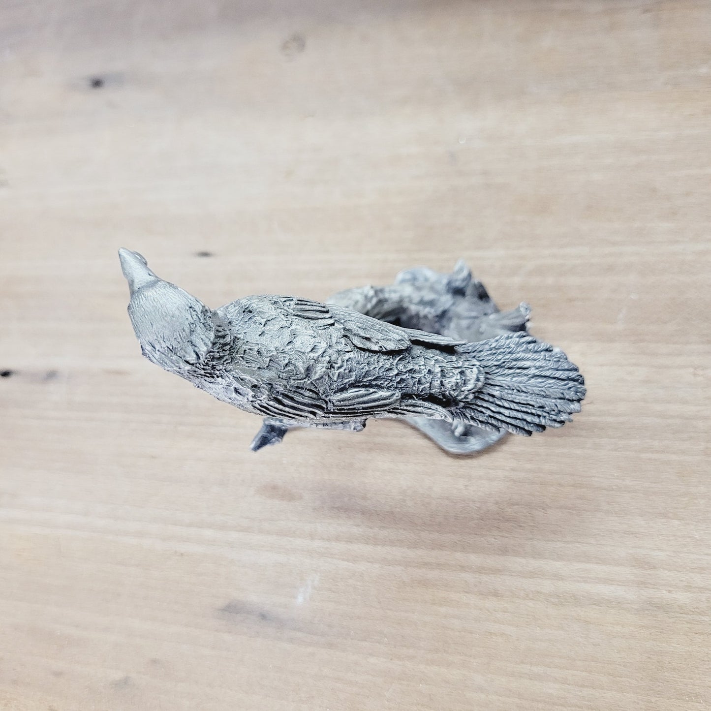 Hamilton Mint Pewter Bird Sculpture - Blue Jay - Douglas Corsini 1975