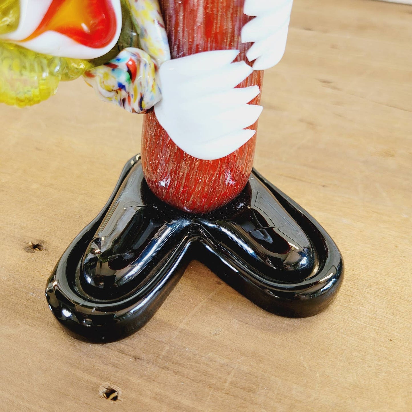 Murano Mushroom Clown Art-Red