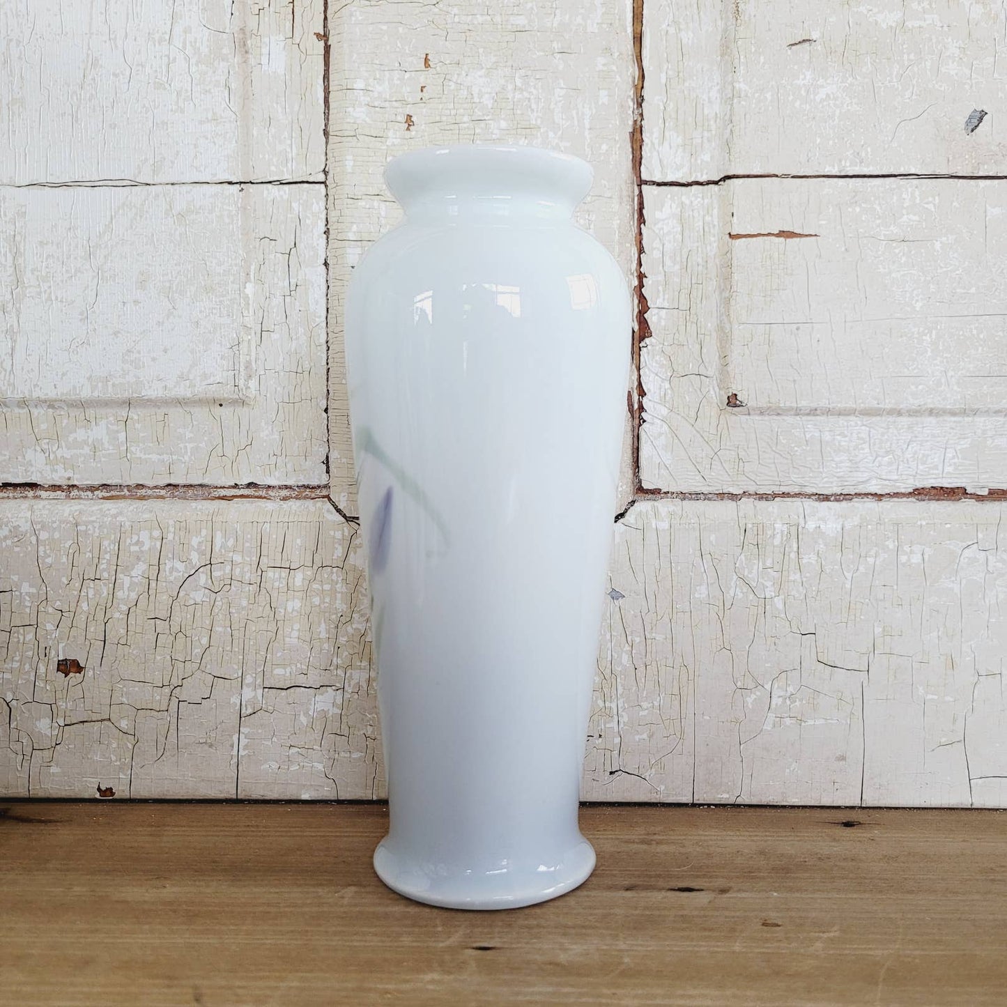 Porcelain Purple Floral Vase - Gebruder Heubach #3295