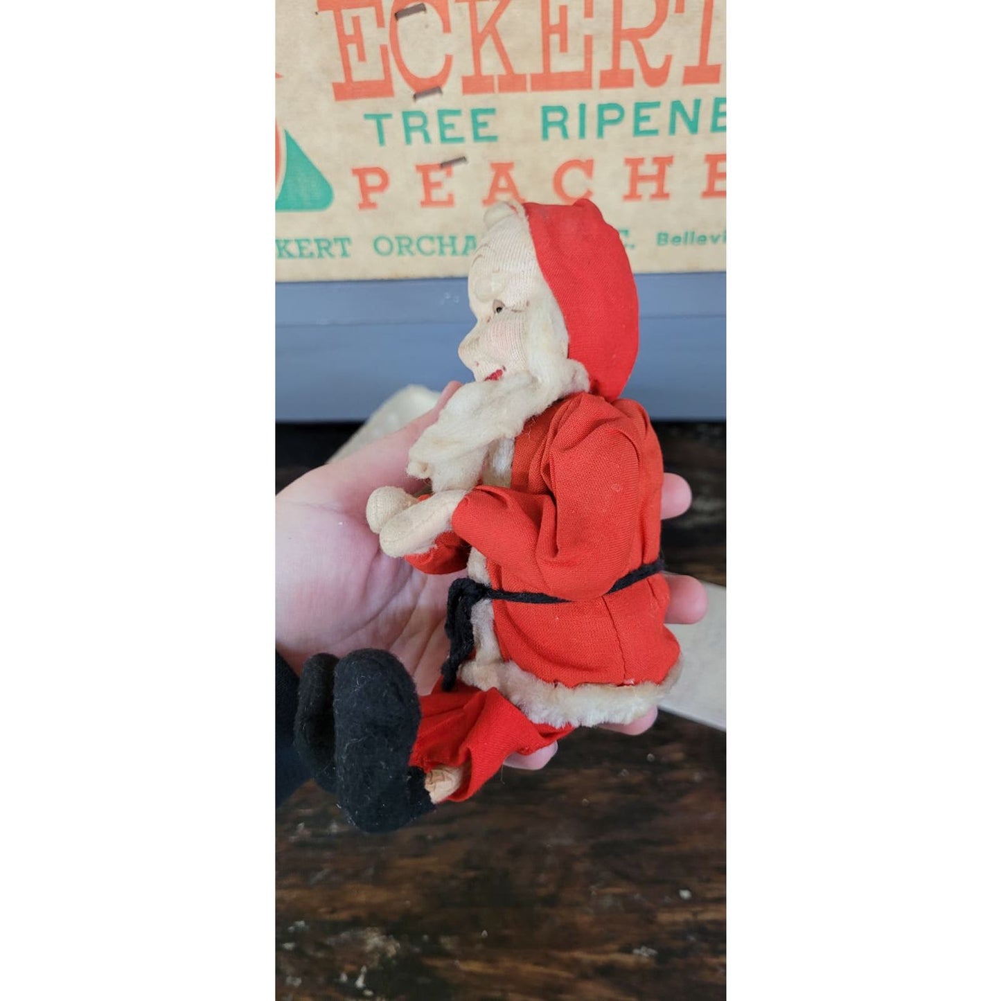 Vintage Christmas Santa and Sleigh Japan Shackman