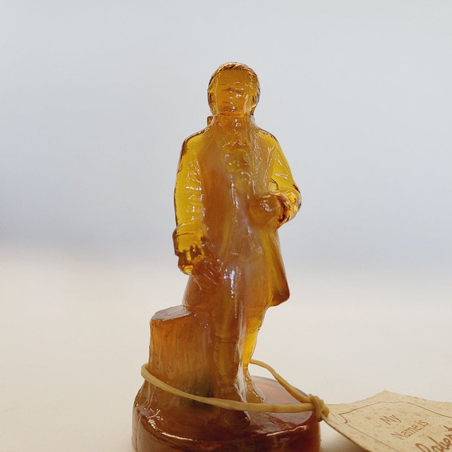 Boyd Glass Colonial Man Lt Amber Slag