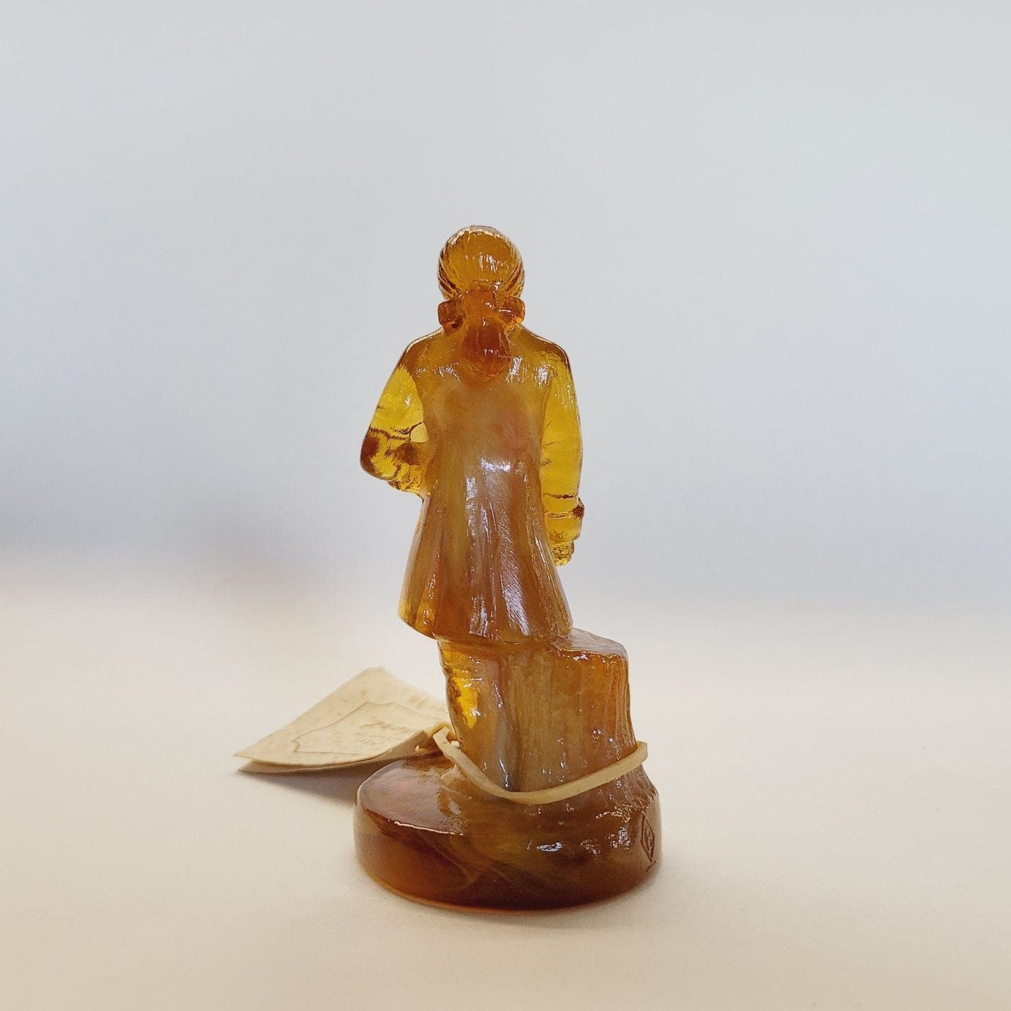 Boyd Glass Colonial Man Lt Amber Slag