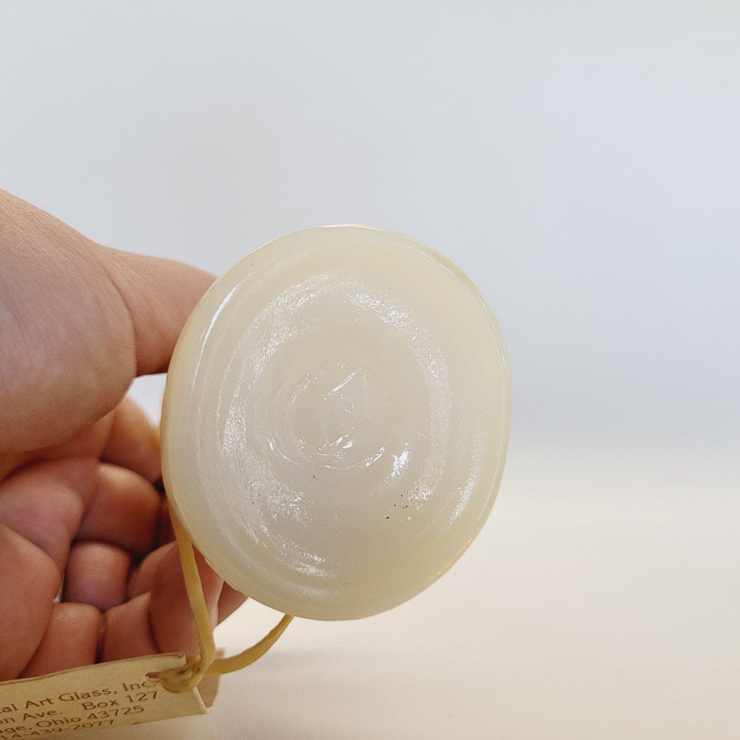 Boyd Glass Colonial Man Lt Yellow Slag