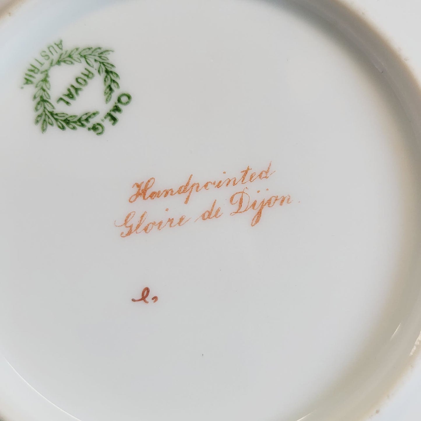 Antique Hand-Painted Rose Plates - O. & E. G. Royal Austria China