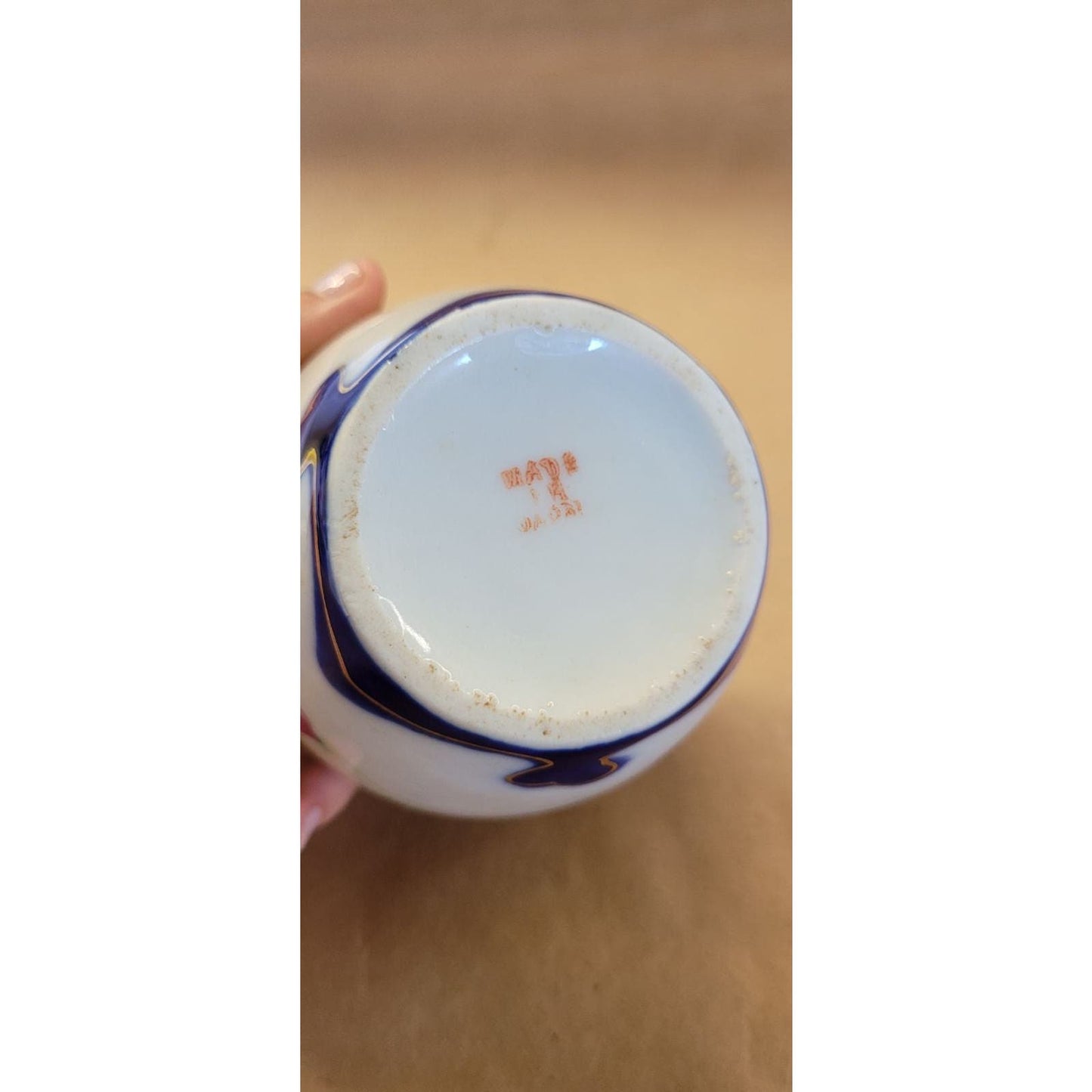 Vintage Japanese Rose Vase Pot