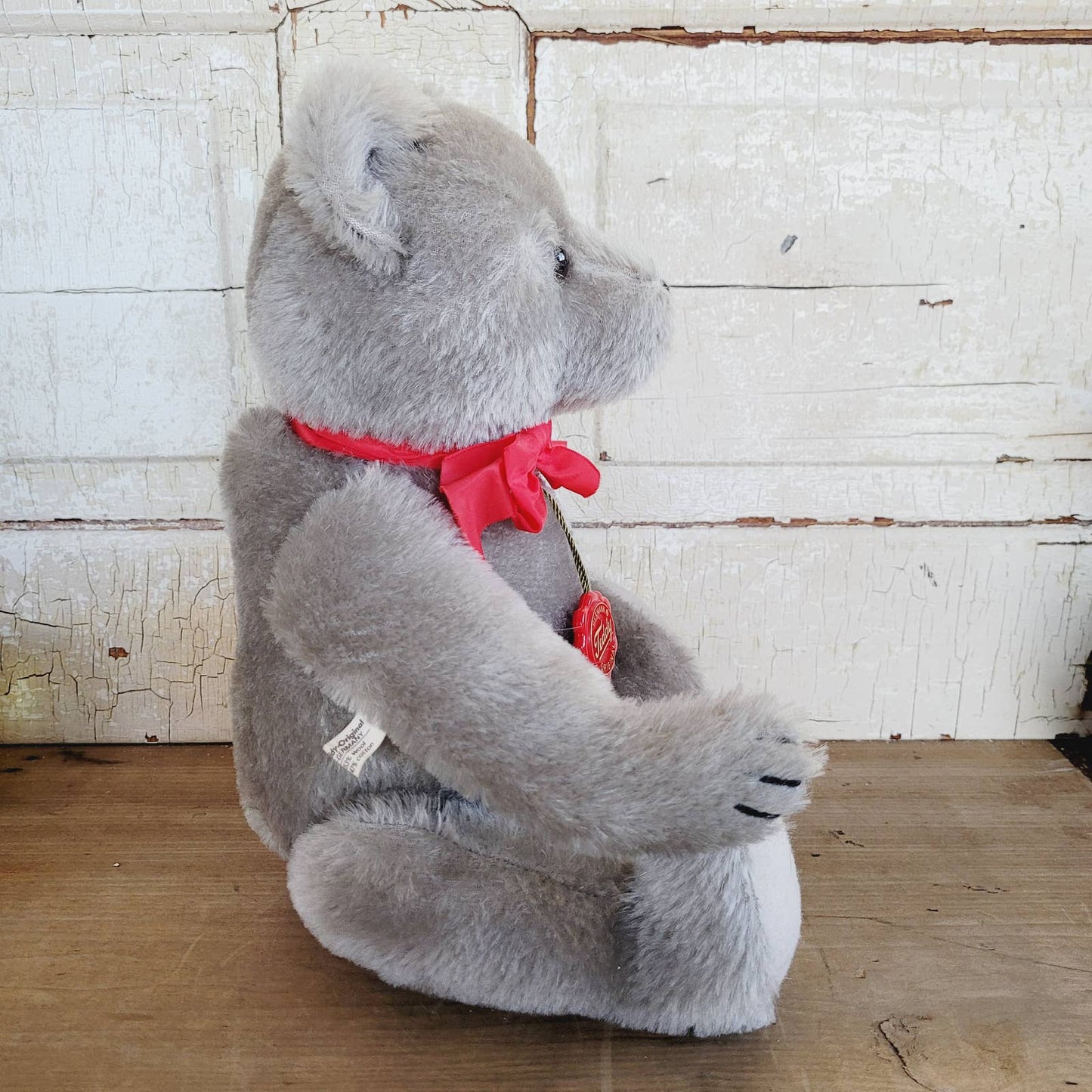 Vintage Hermann Teddy Original Gray Growler Bear