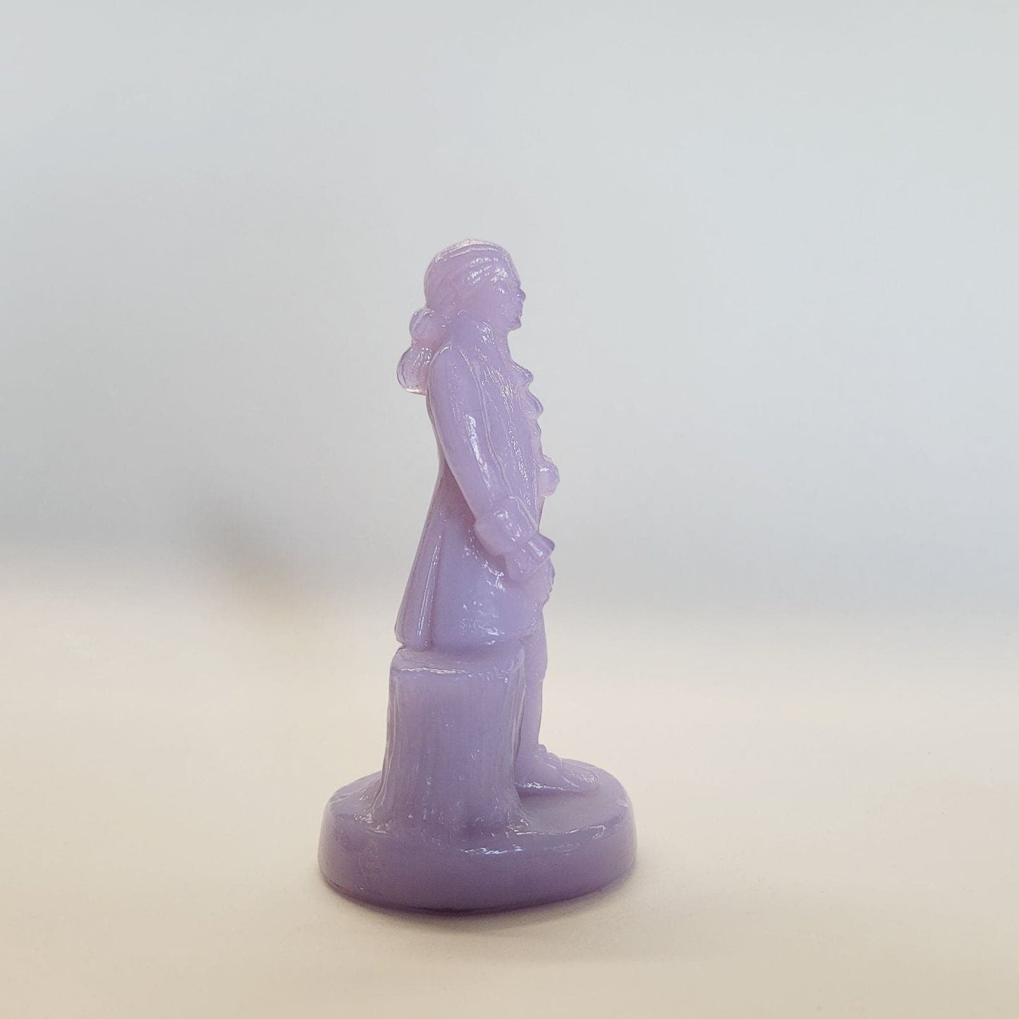 Boyd Glass Colonial Man Lilac Slag