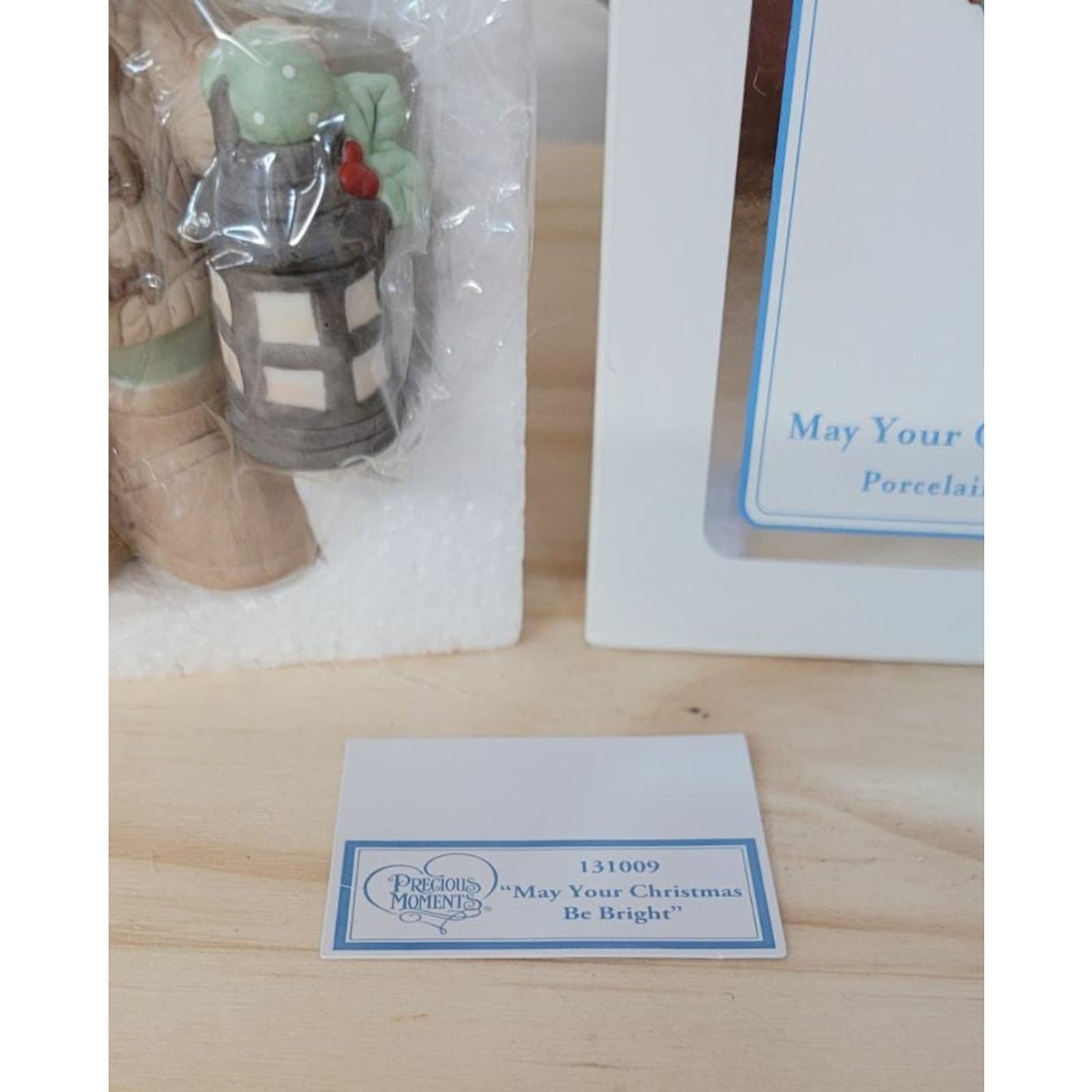 New in Box Precious Moments Figurine: May Your Christmas Be Bright