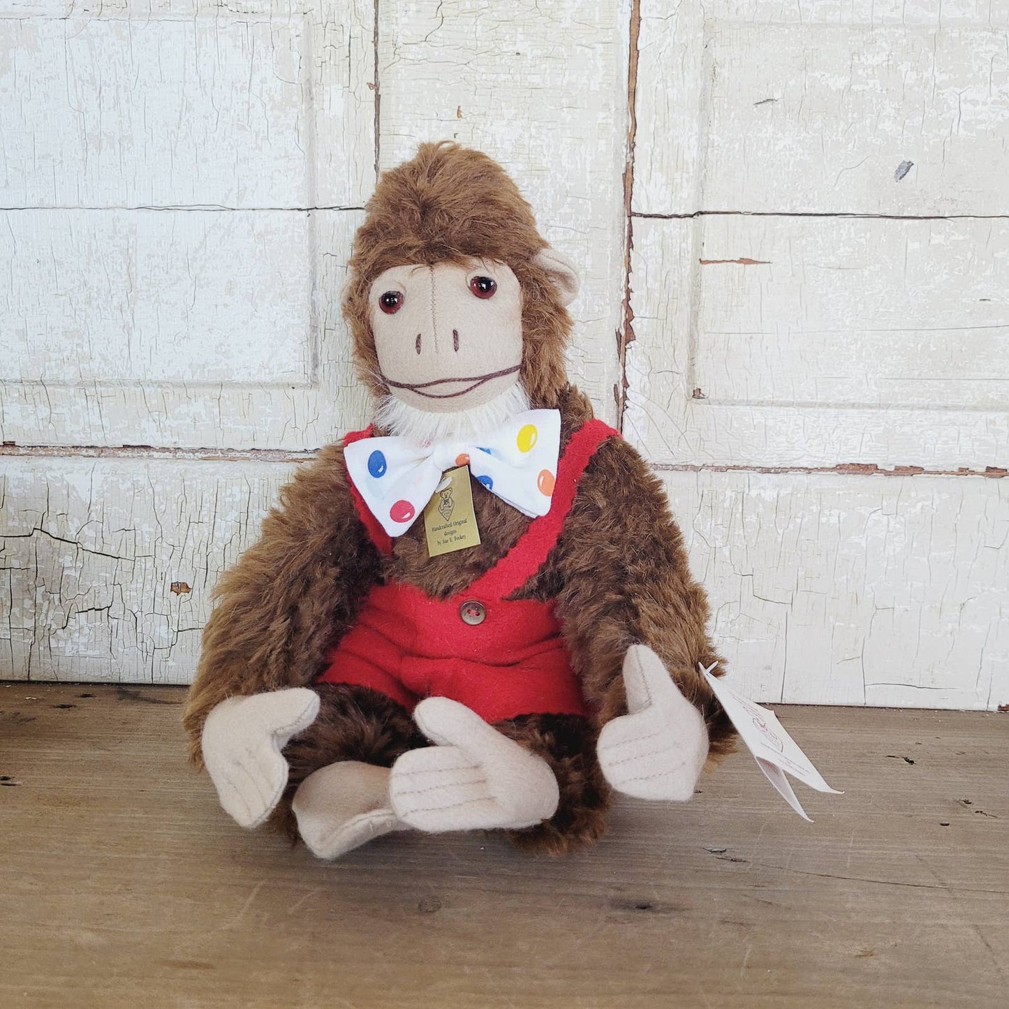 Rare Vintage Sue Foskey Nostalgic Bear Co Monkey Limited Edition Signed
