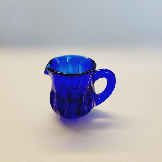 Boyd Glass Pitcher Toothpick Holder Blue