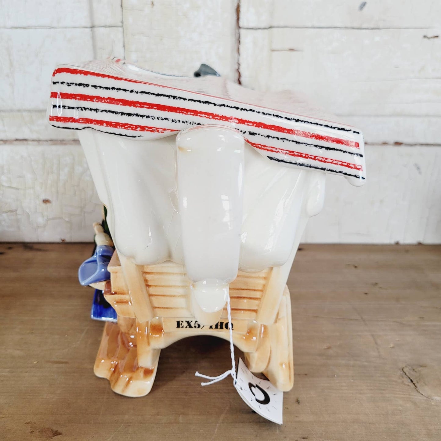 Large Cardew Design Novelty Teapot Hardware Cart & Sugar Signed Dated
