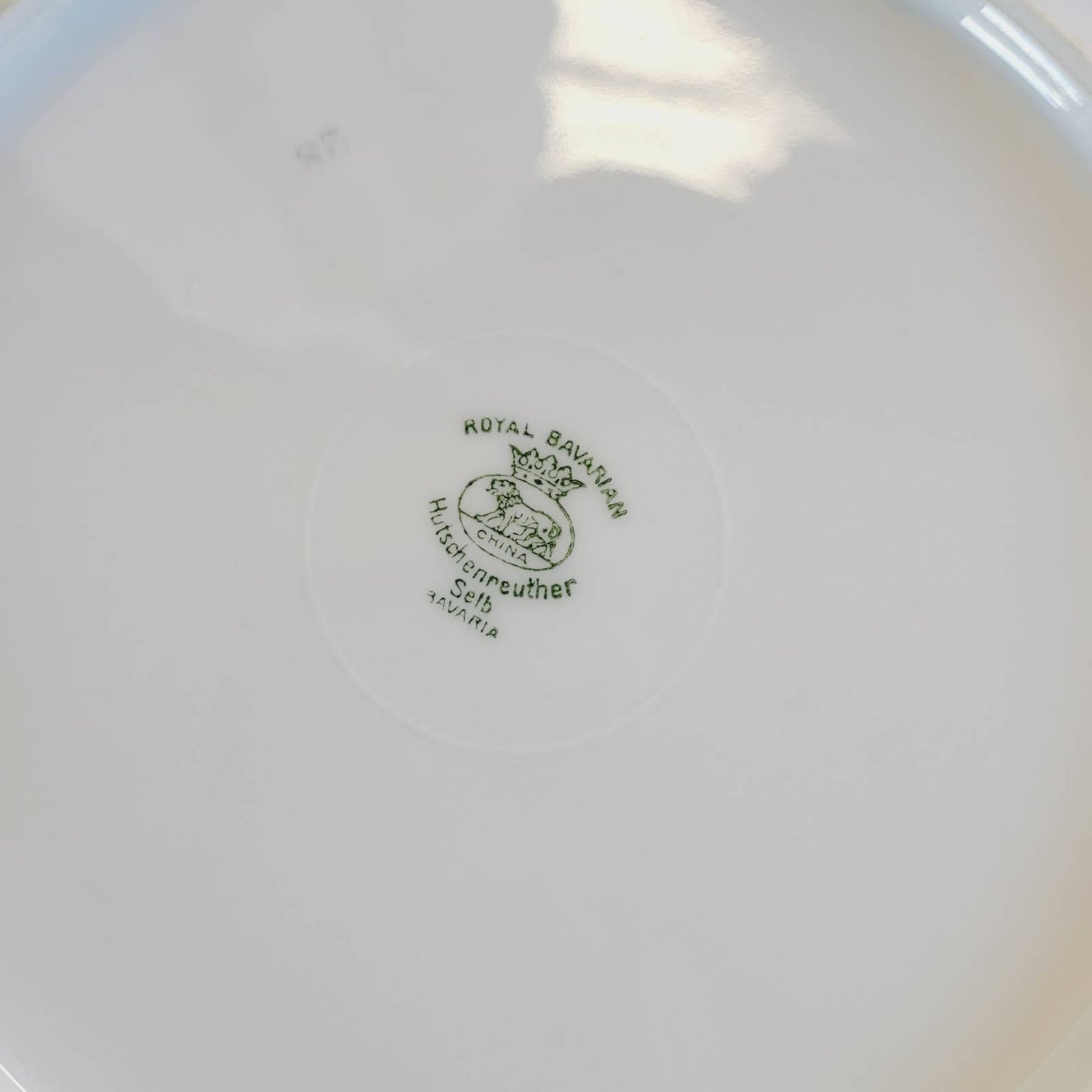 6 1920s Hutschenreuther Luncheon Plates Bird of Paradise