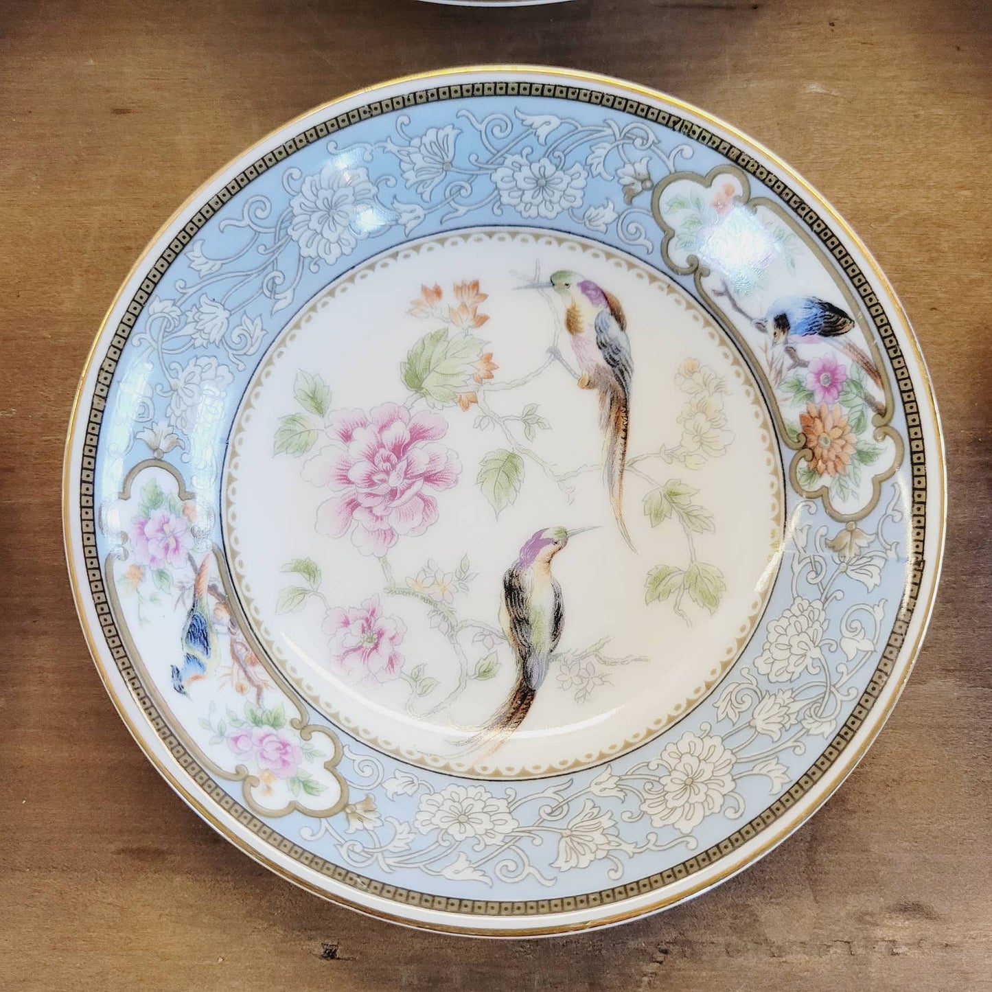 (6) 1920s Hutschenreuther Fruit/Dessert/Sauce Bowls Bird of Paradise