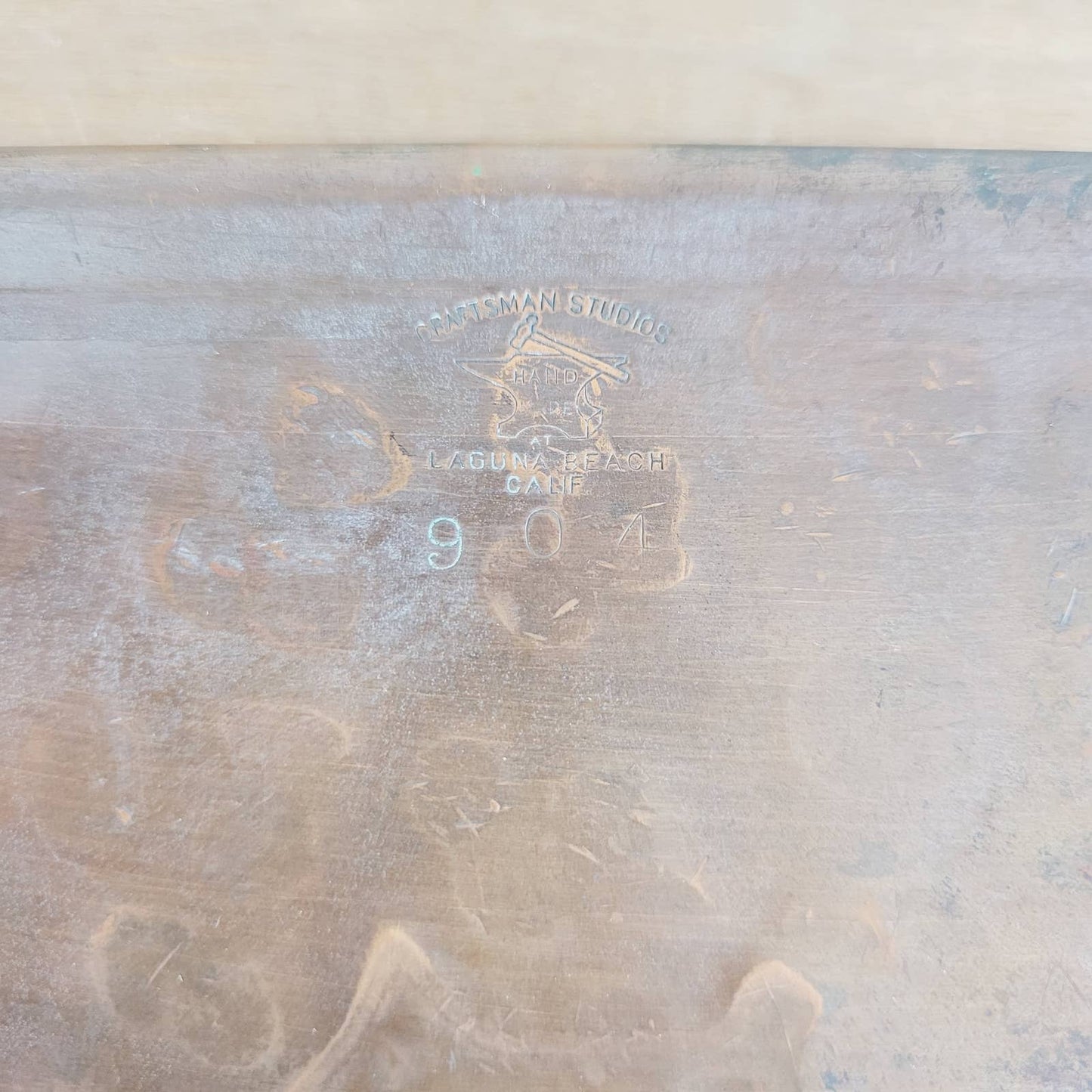 Craftsman Studios Hammered Copper Tray Scottie