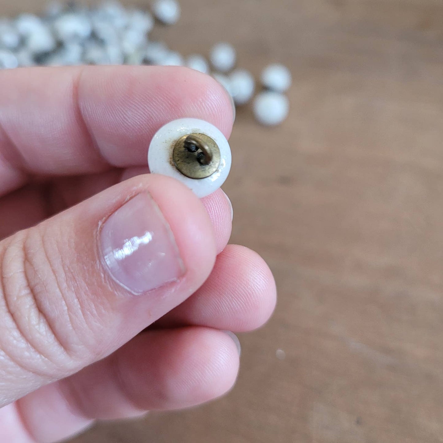 109 Antique Glass Milk Glass Mother of Pearl Buttons