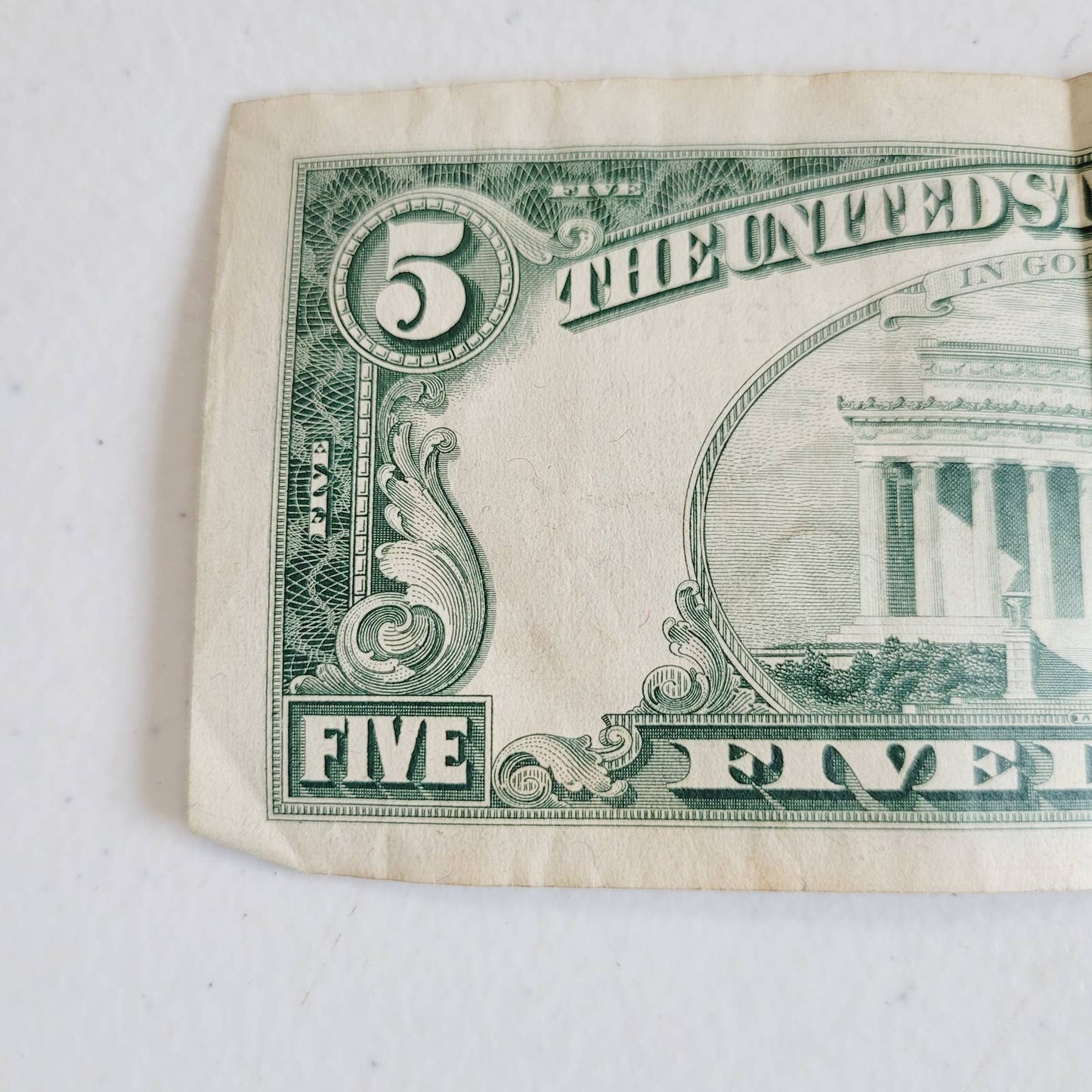 1969 $5 Five Dollar Bill Currency C