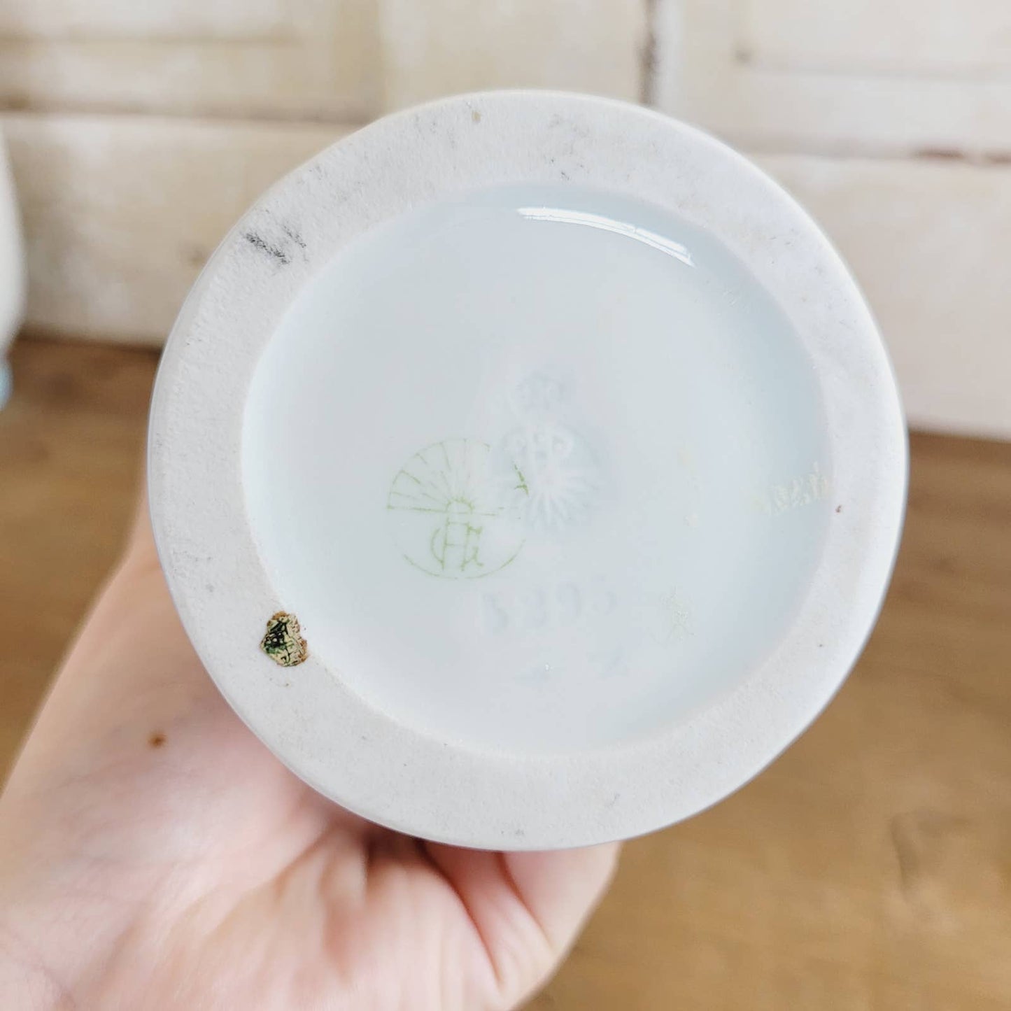Porcelain Purple Floral Vase - Gebruder Heubach #3295