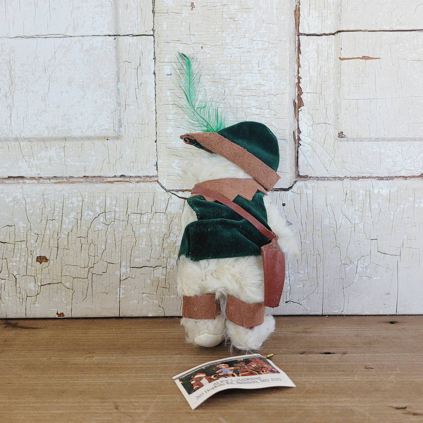 Vintage Alice Hairsine Robin Hood Bear Signed