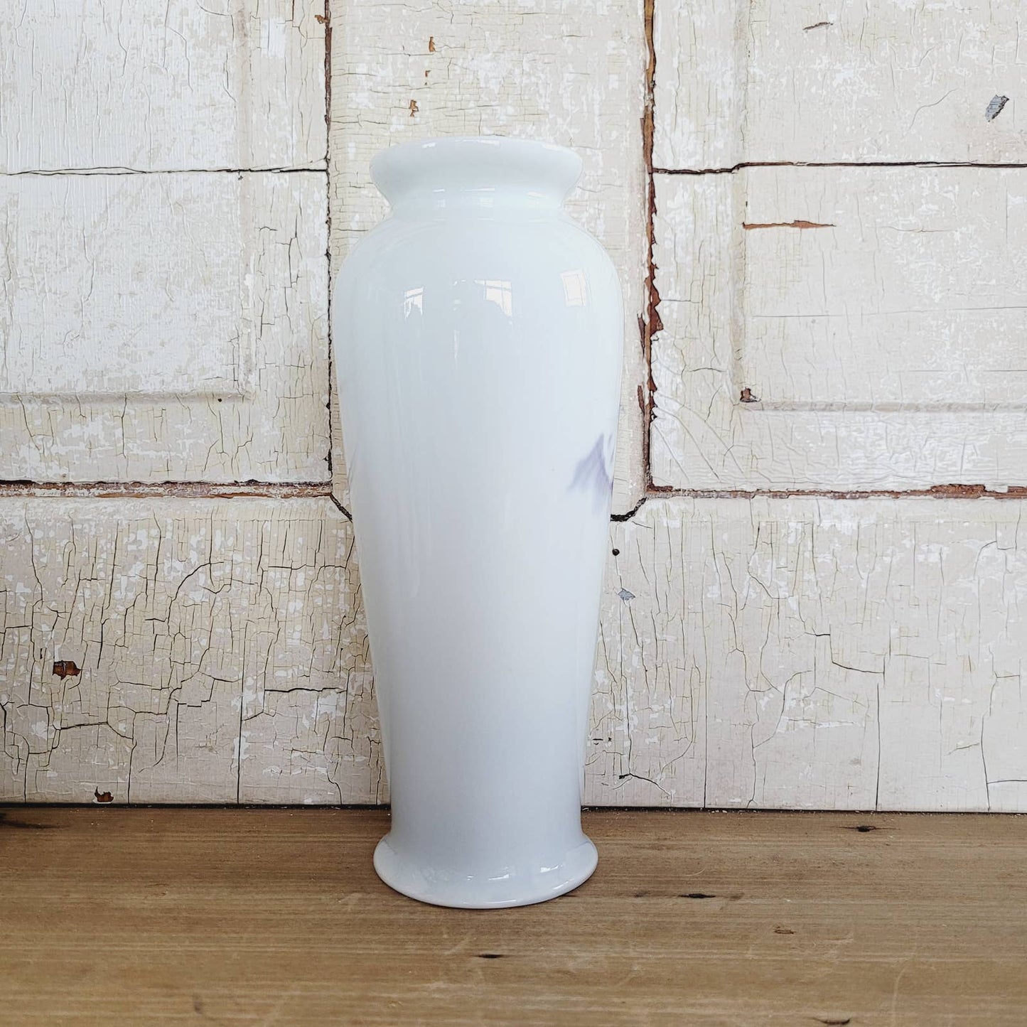 Porcelain Purple Floral Vase - Gebruder Heubach #3295