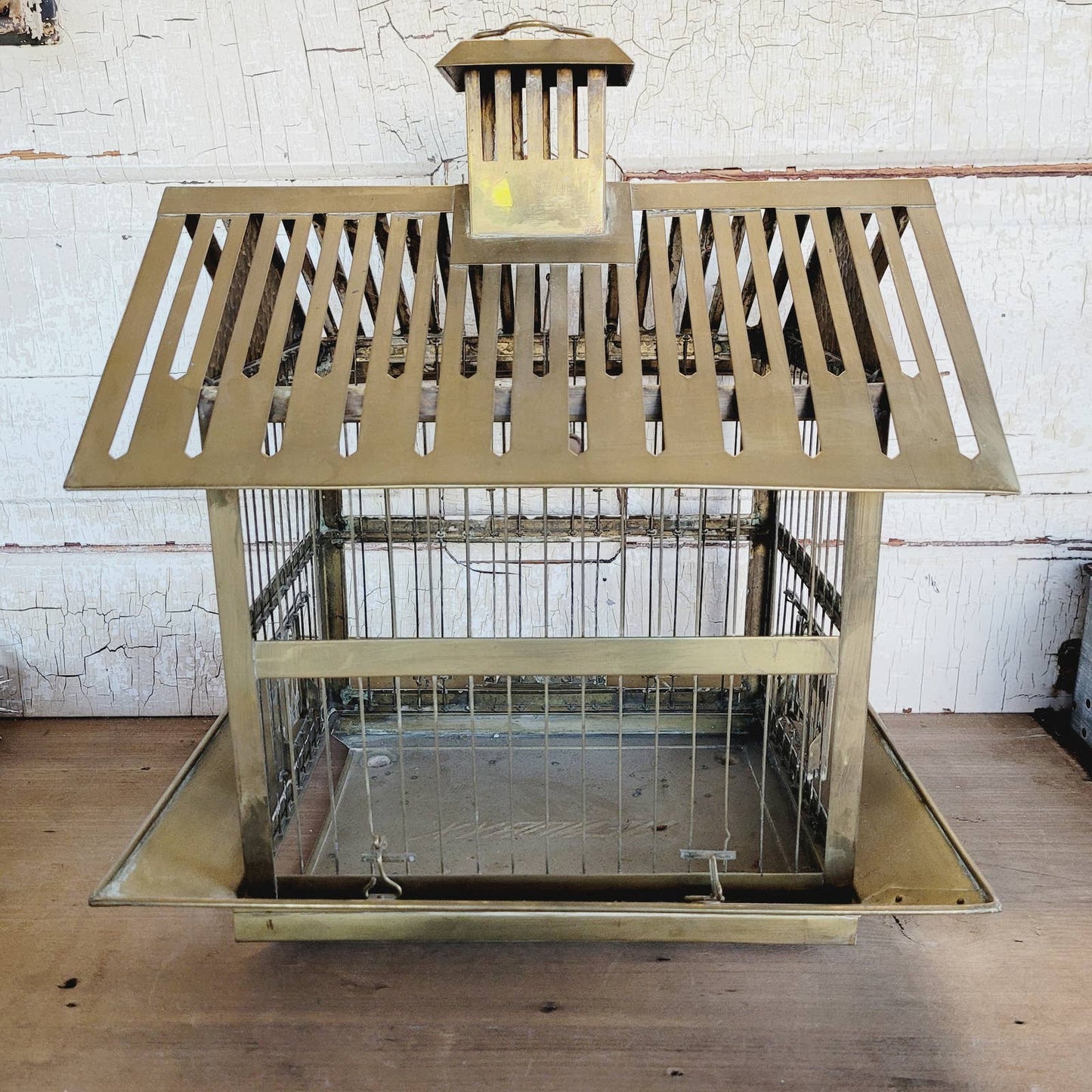 Vintage Brass Hendryx Bird Cage