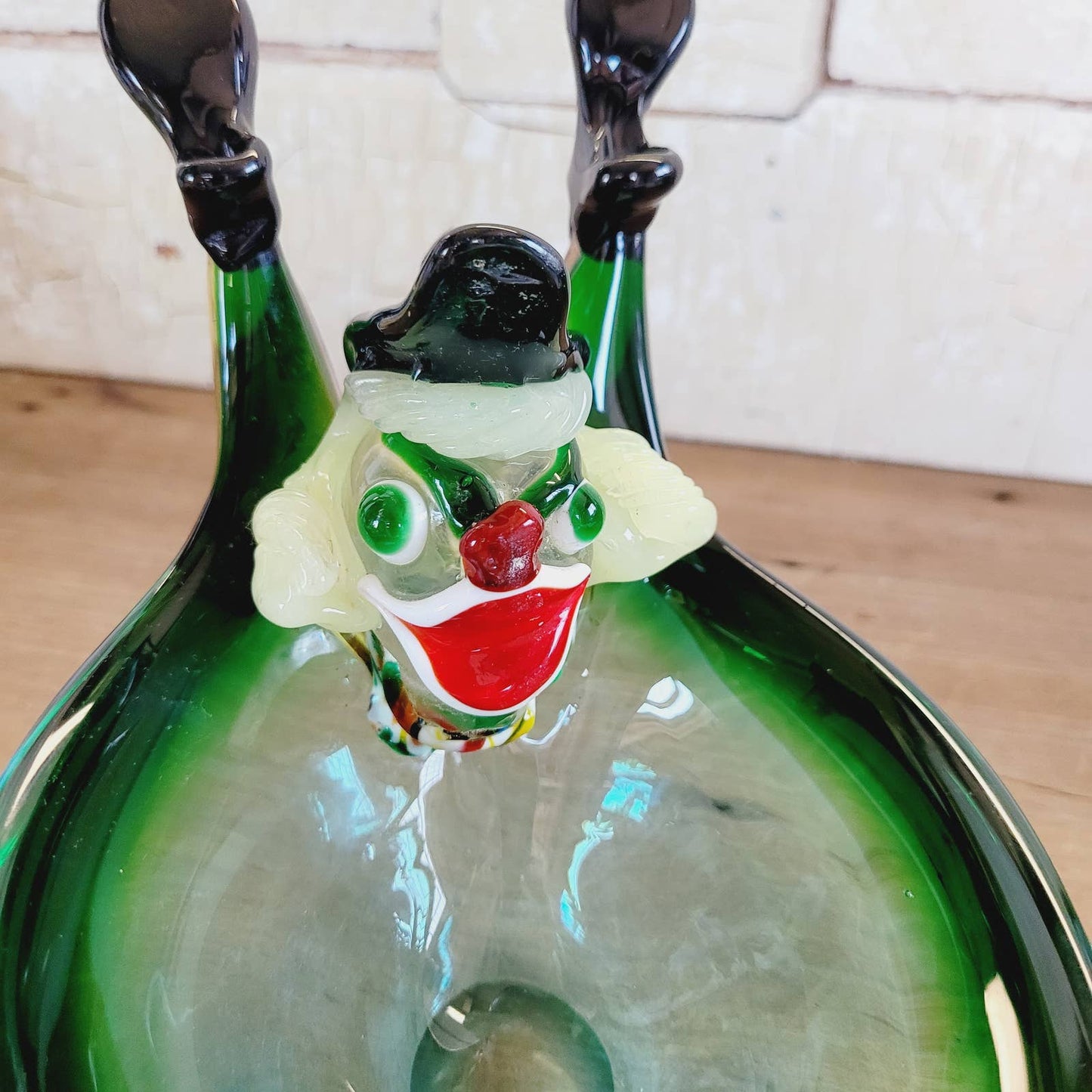 Vintage Murano Clown Bowl Dish