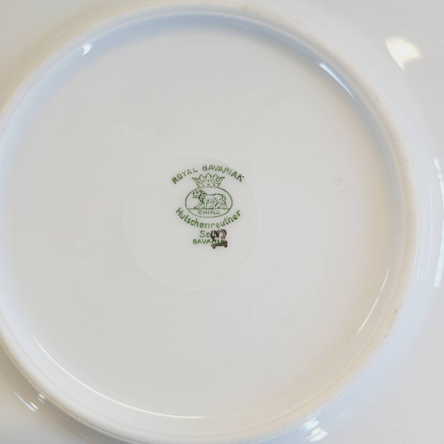 (6) 1920s Hutschenreuther Bread & Butter Plates Bird of Paradise