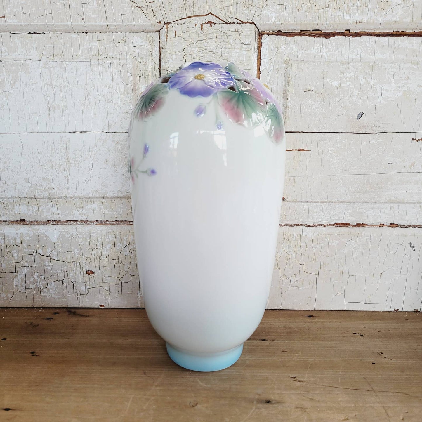 Porcelain Begonia Vase - Vintage Floral - Franz