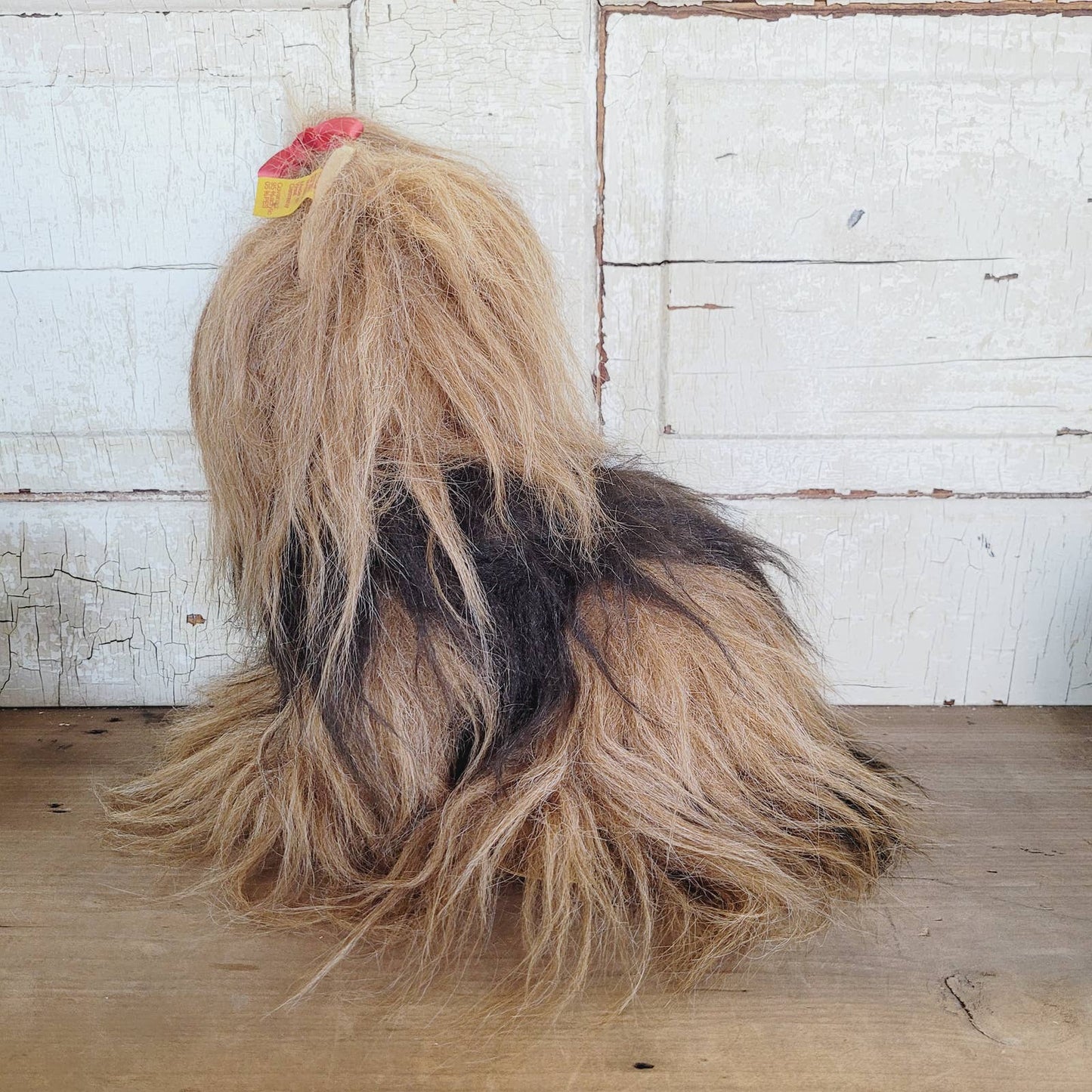Vintage 11" Steiff Taffy Yorkshire Terrier Dog Toy 4192/25 Ear Button & Tag