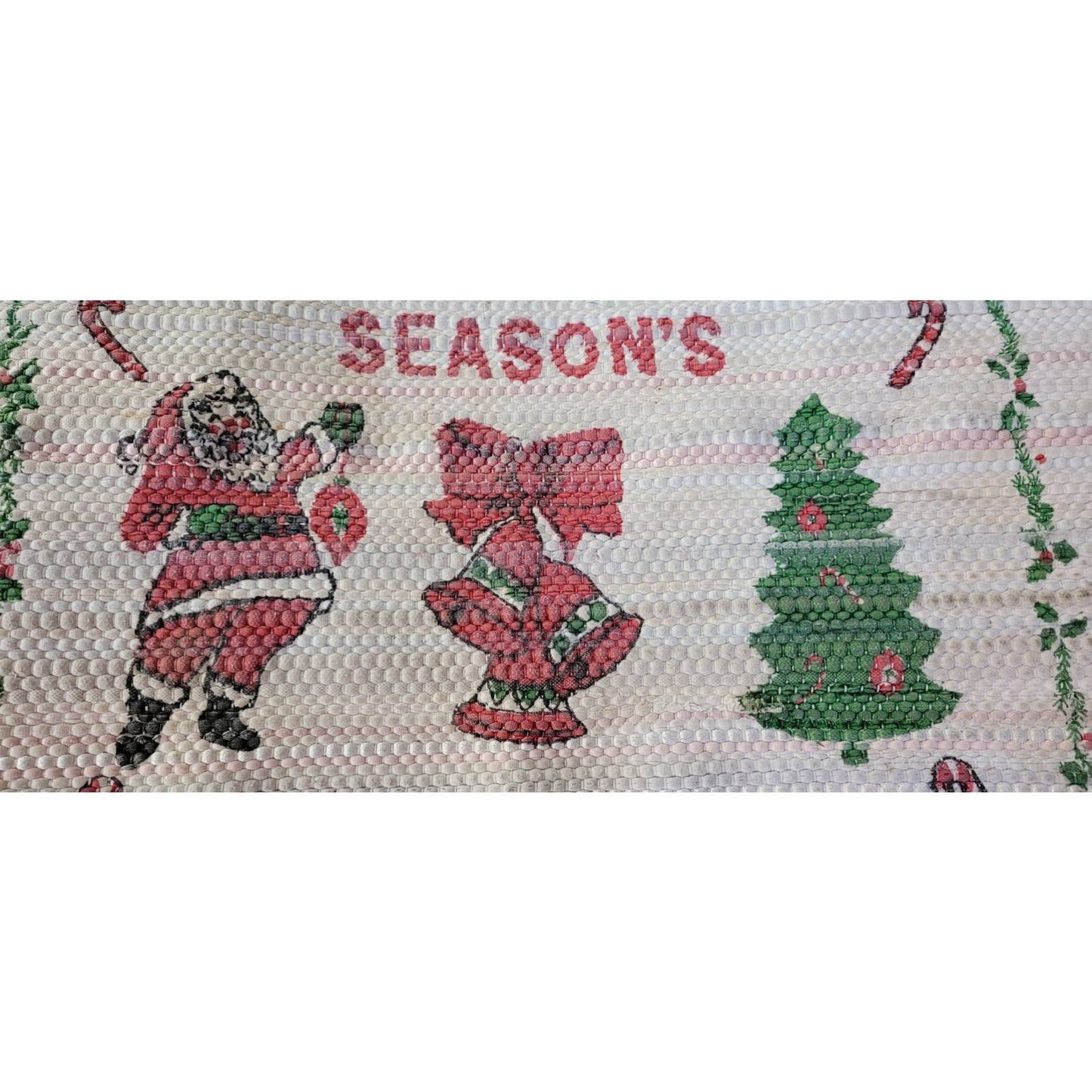 Vintage Woven Christmas Rug
