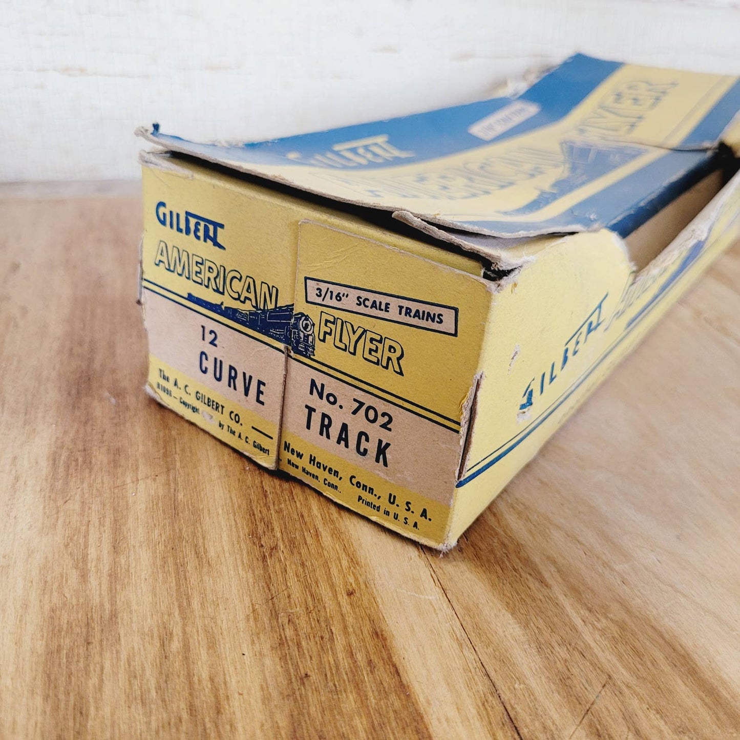 Vintage 1950s American Flyer 12 Curved Tracks No. 702 With Box S Gauge