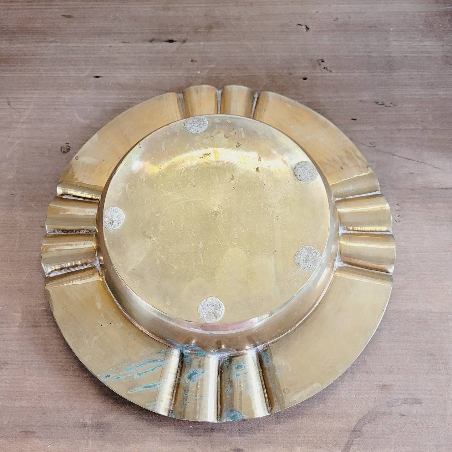 Vintage MCM Regency Brass Cigar Ashtray