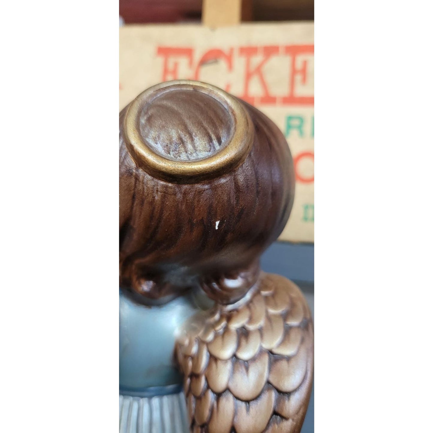 Vintage 12" Ceramic Angel Atlantic Mold