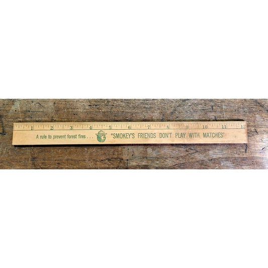 Vintage Smokey the Bear Ruler New Old Stock