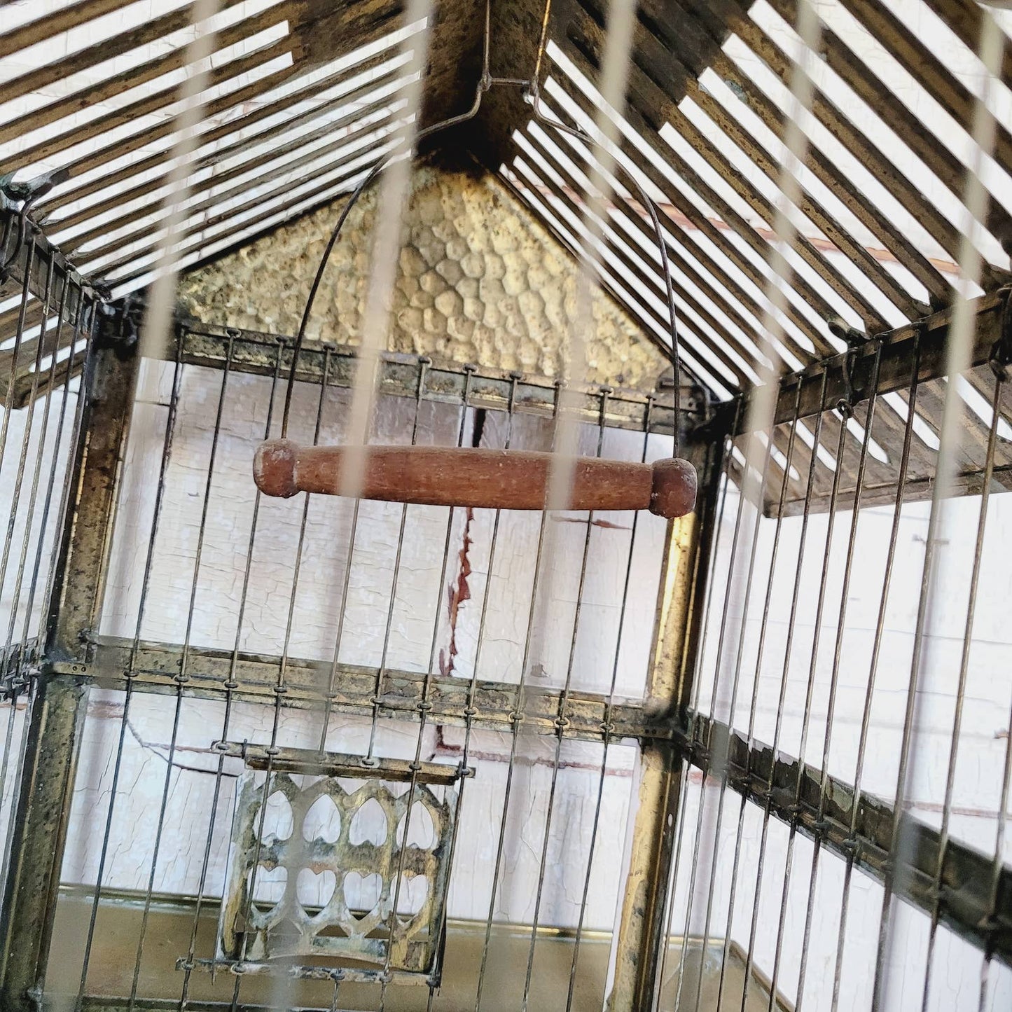 Vintage Brass Hendryx Bird Cage