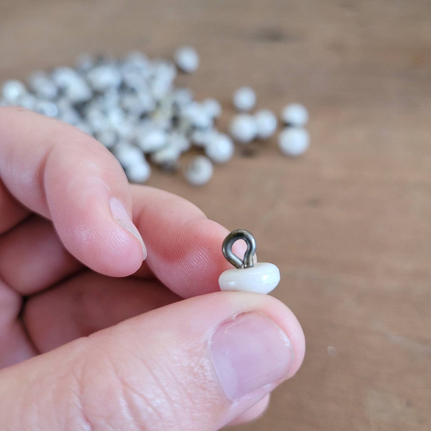 109 Antique Glass Milk Glass Mother of Pearl Buttons
