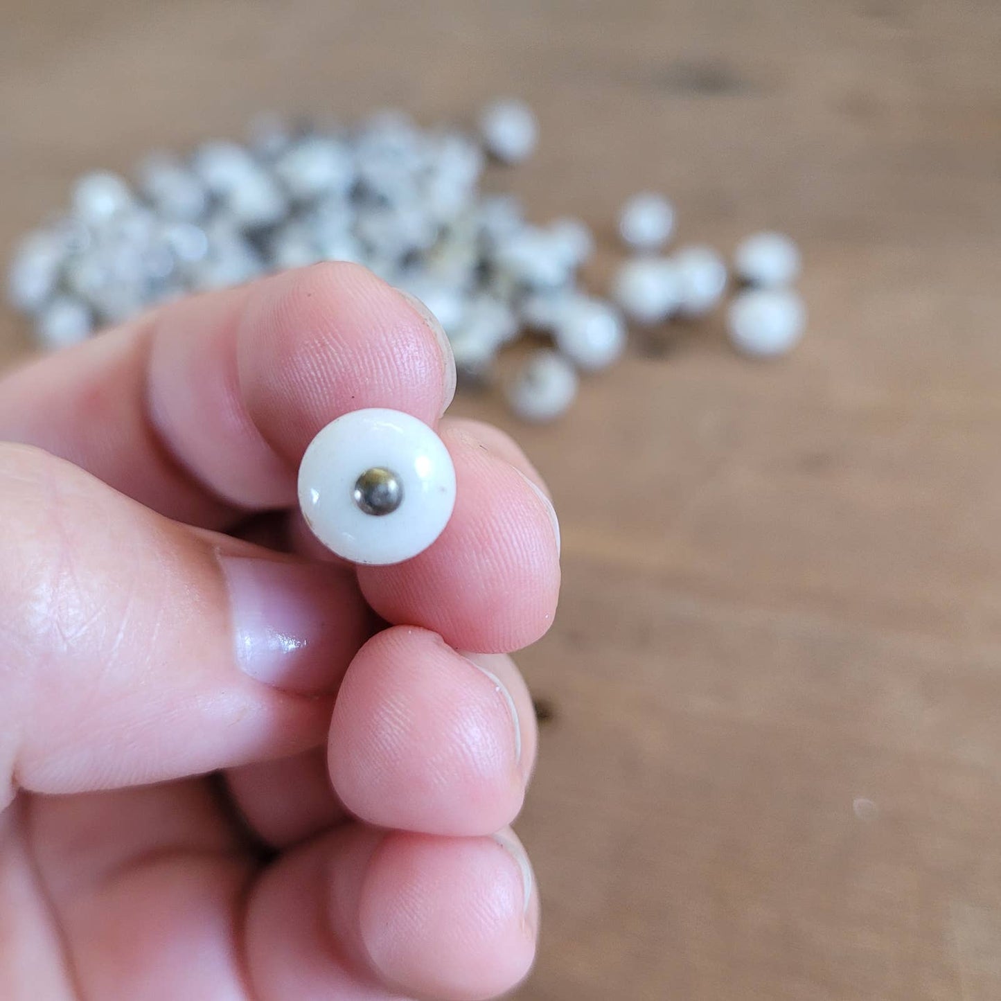 109 Antique Glass Milk Glass Mother of Pearl Buttons